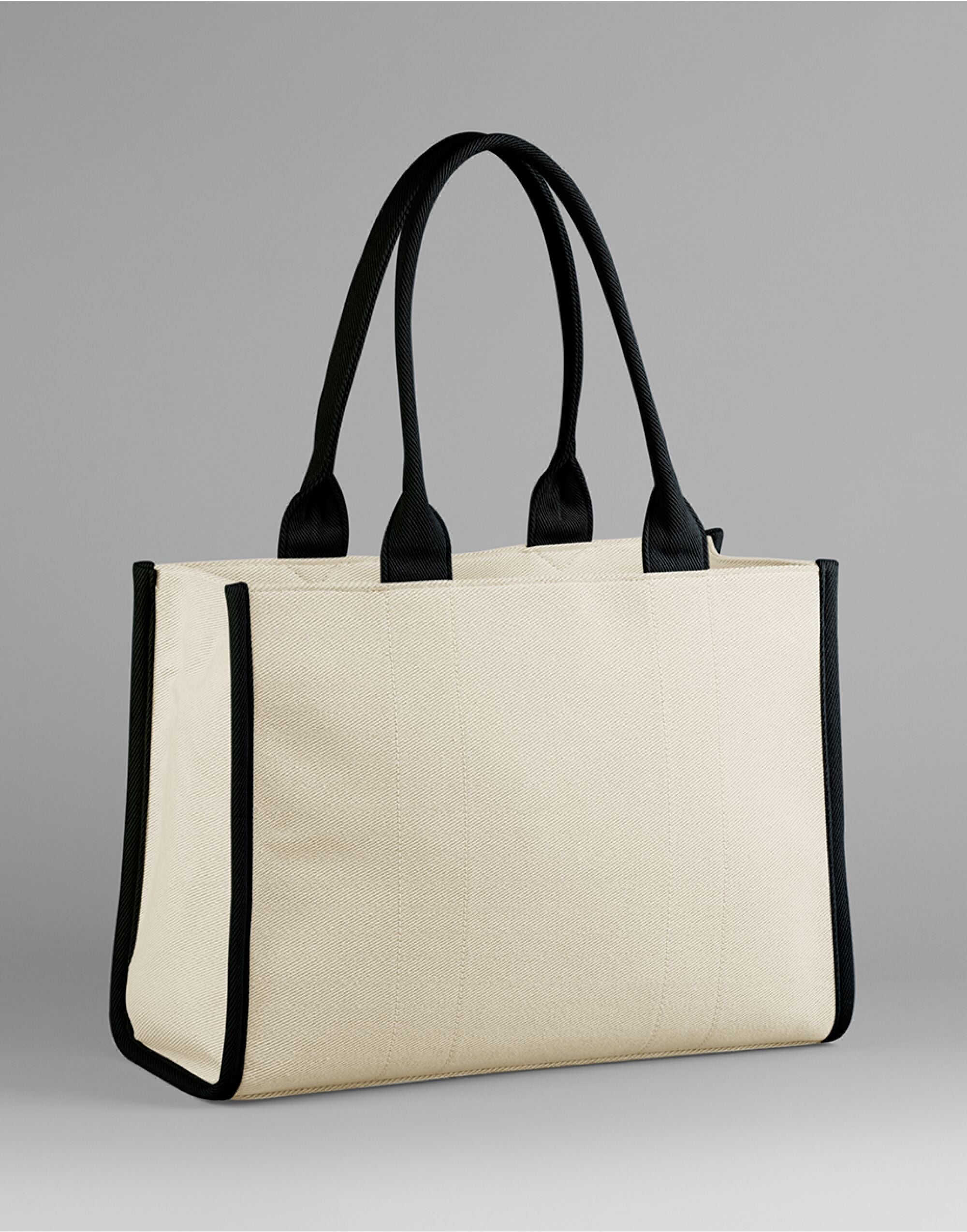Quadra Puerto Large Tote QD633 - Natural Black O S - Customisable