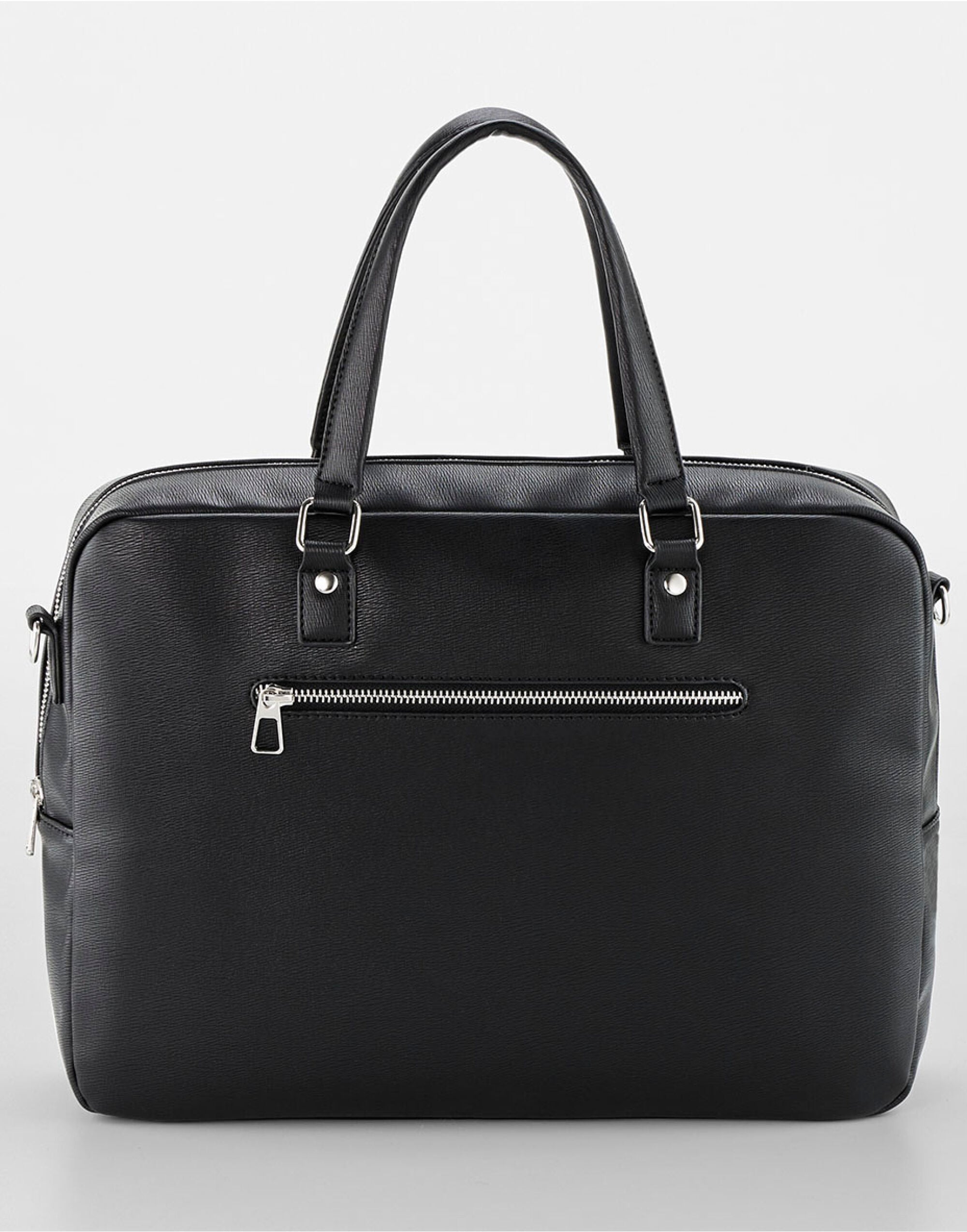 Quadra Tailored Luxe Briefcase qd771 - Black O S - Customisable Bags