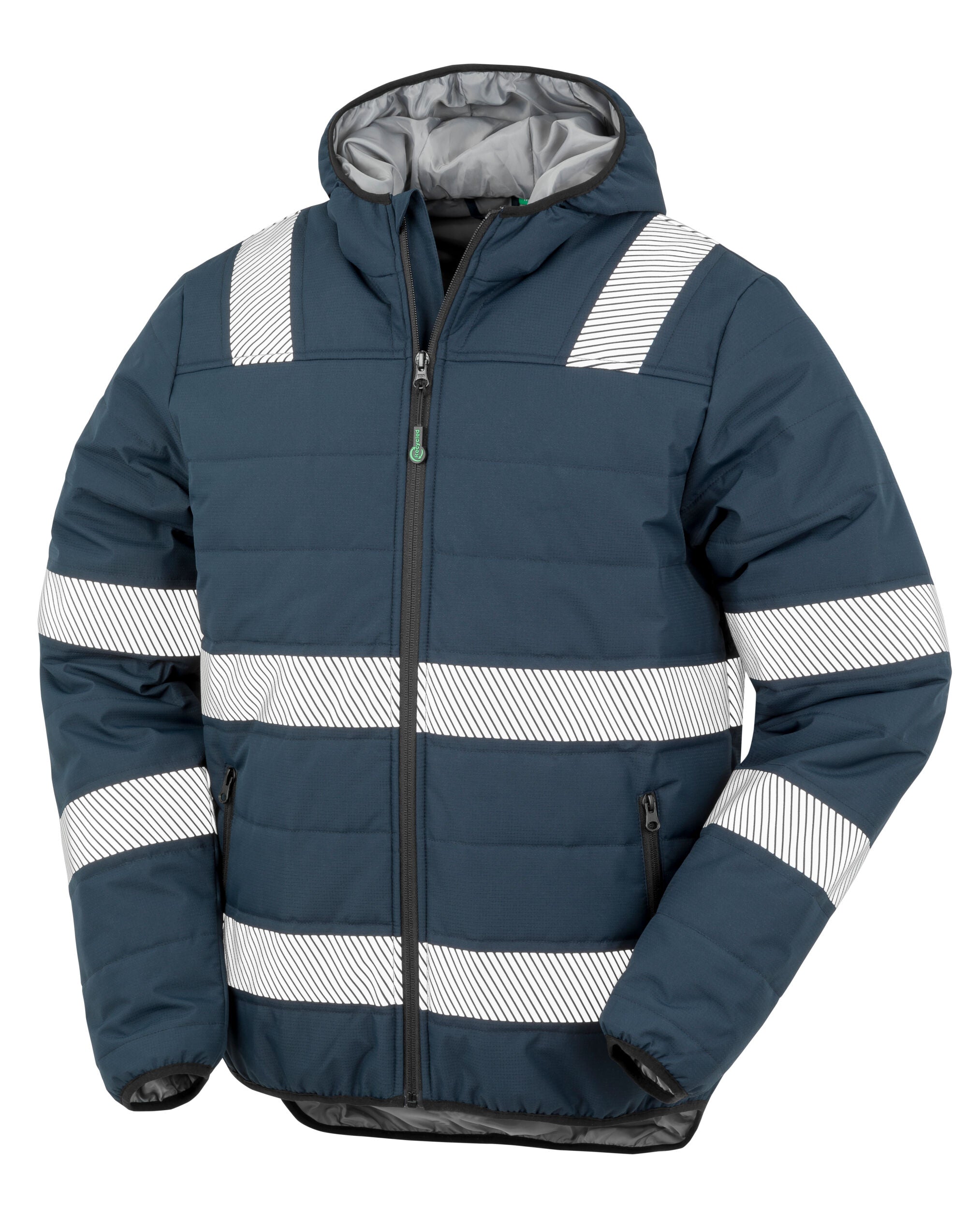 Result Rcycled Ripstop Padded Safety Jacket R500X - Navy - Customisable Safetywear