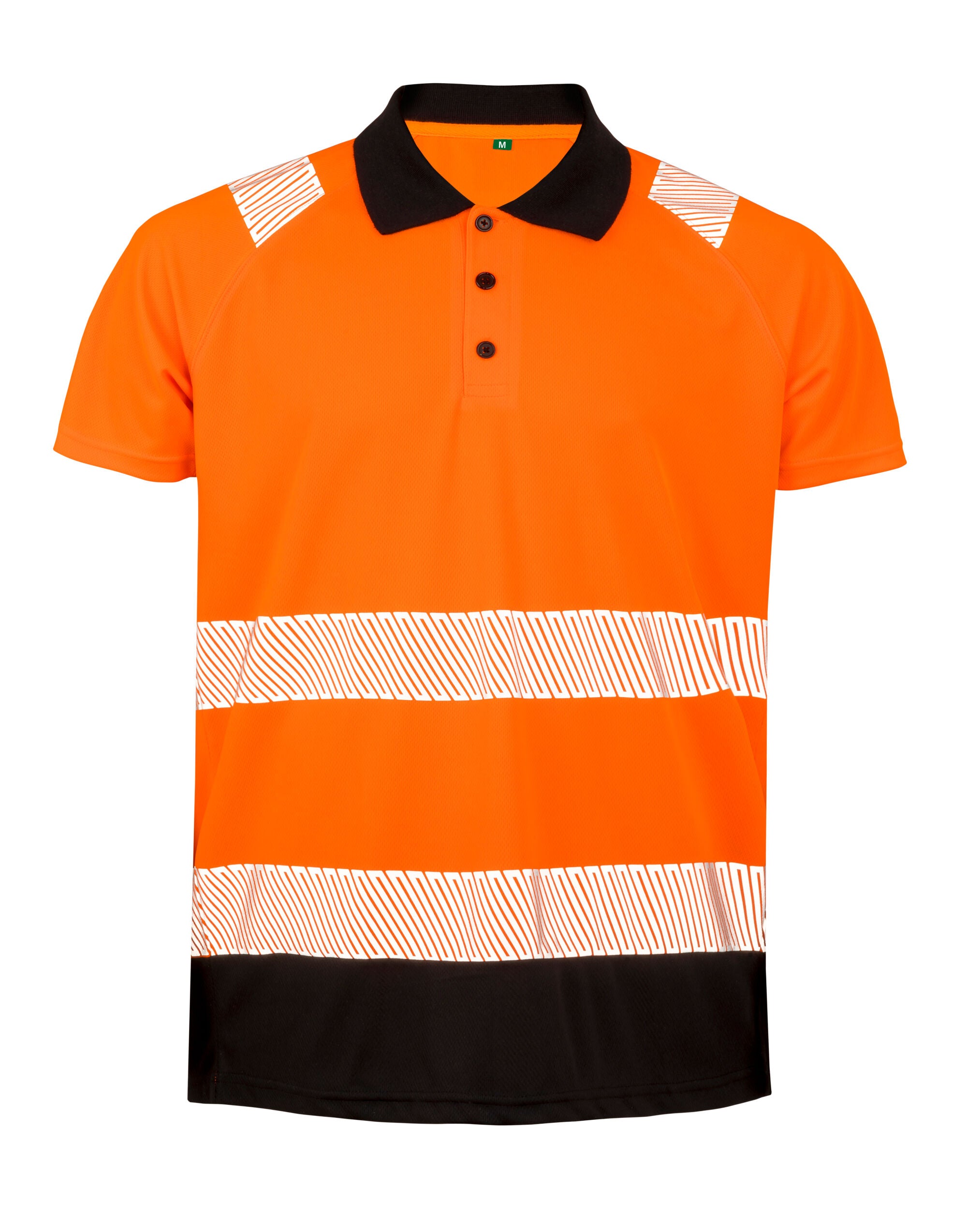 Result Recycled Safety Polo R501X - Fluoresent Orange - Customisable Polos