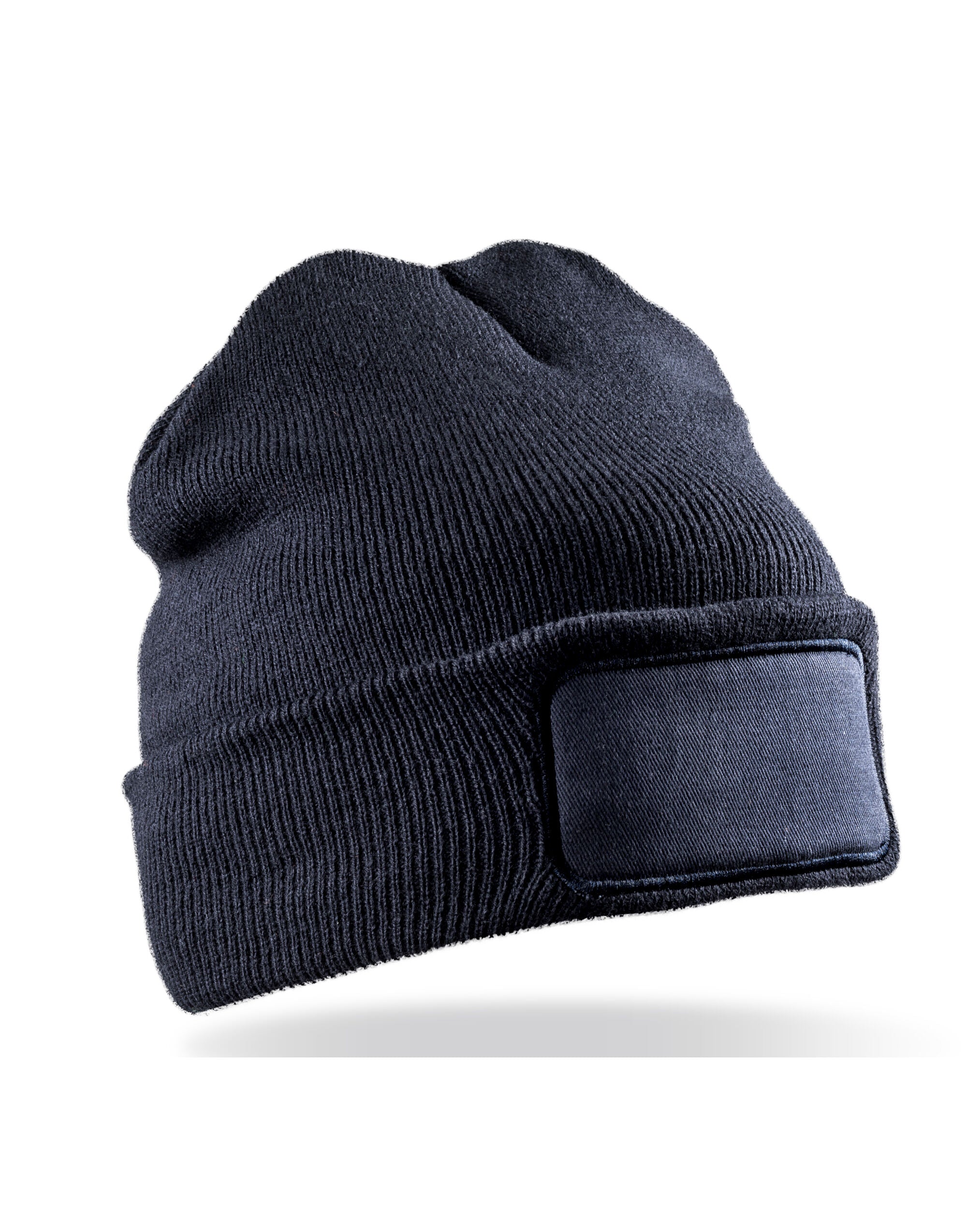 Result Recycled Dble Knit Printer Beanie rc927x - Navy O S - Customisable Caps