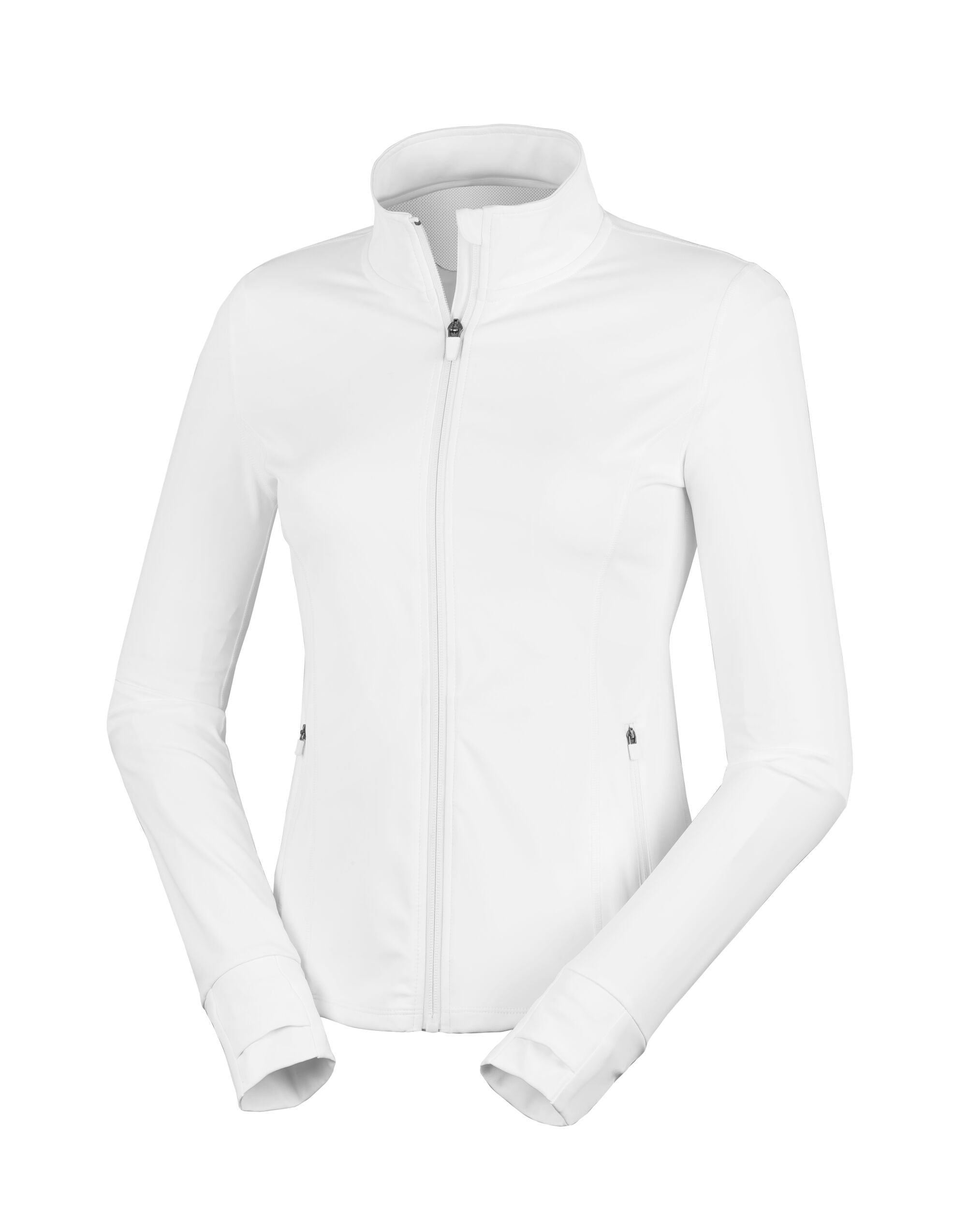 Spiro Recycled Ladies Fitness Jacket S798F - White - Customisable Jackets