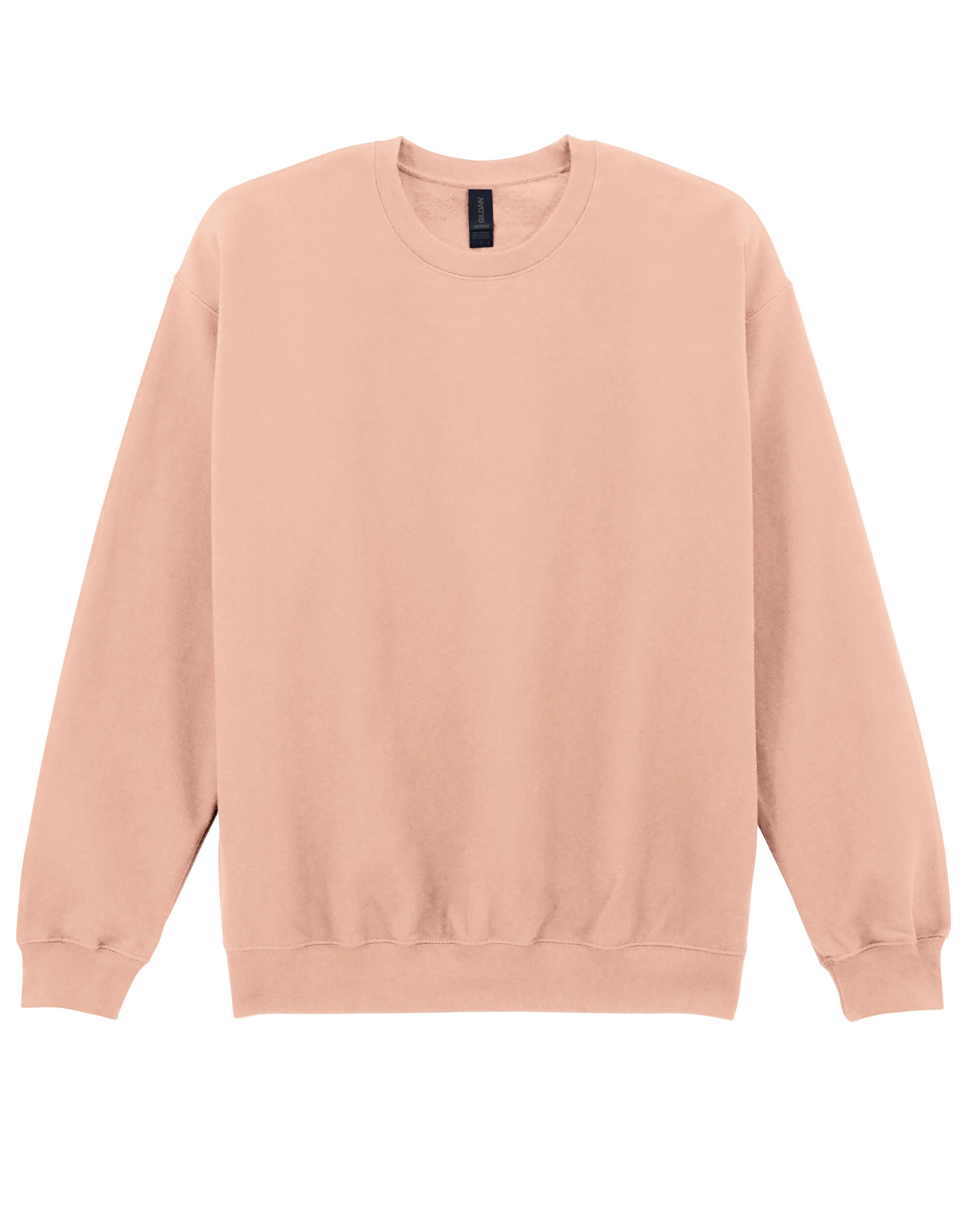 Softstyle Midweight Fleece Adult Crewneck - Dusty Rose -SF000 - Dusty Rose - Customisable Sweatshirts And Hoodies