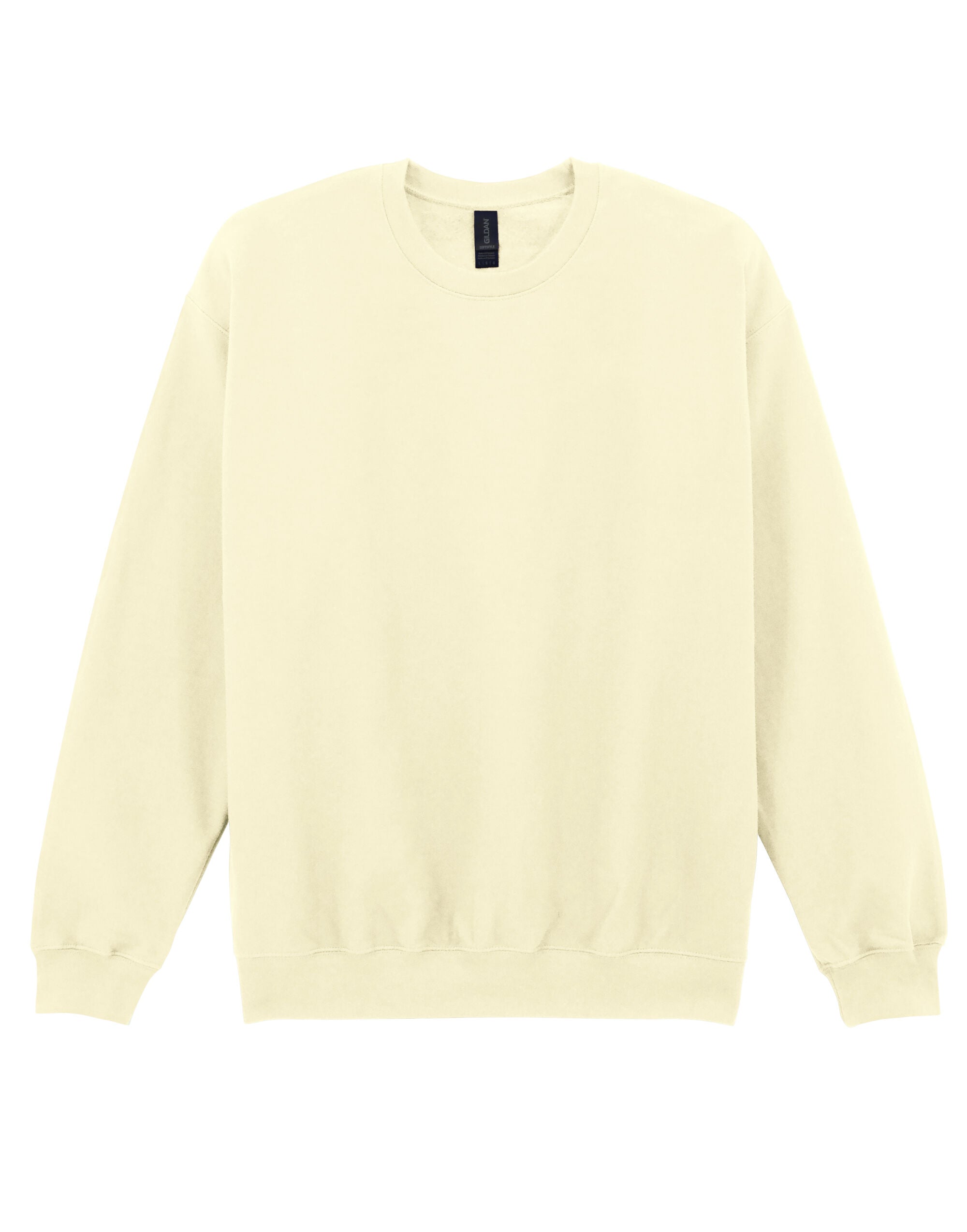 Softstyle Midweight Fleece Adult Crewneck - Off Shite -SF000 - Off White - Customisable Sweatshirts And Hoodies