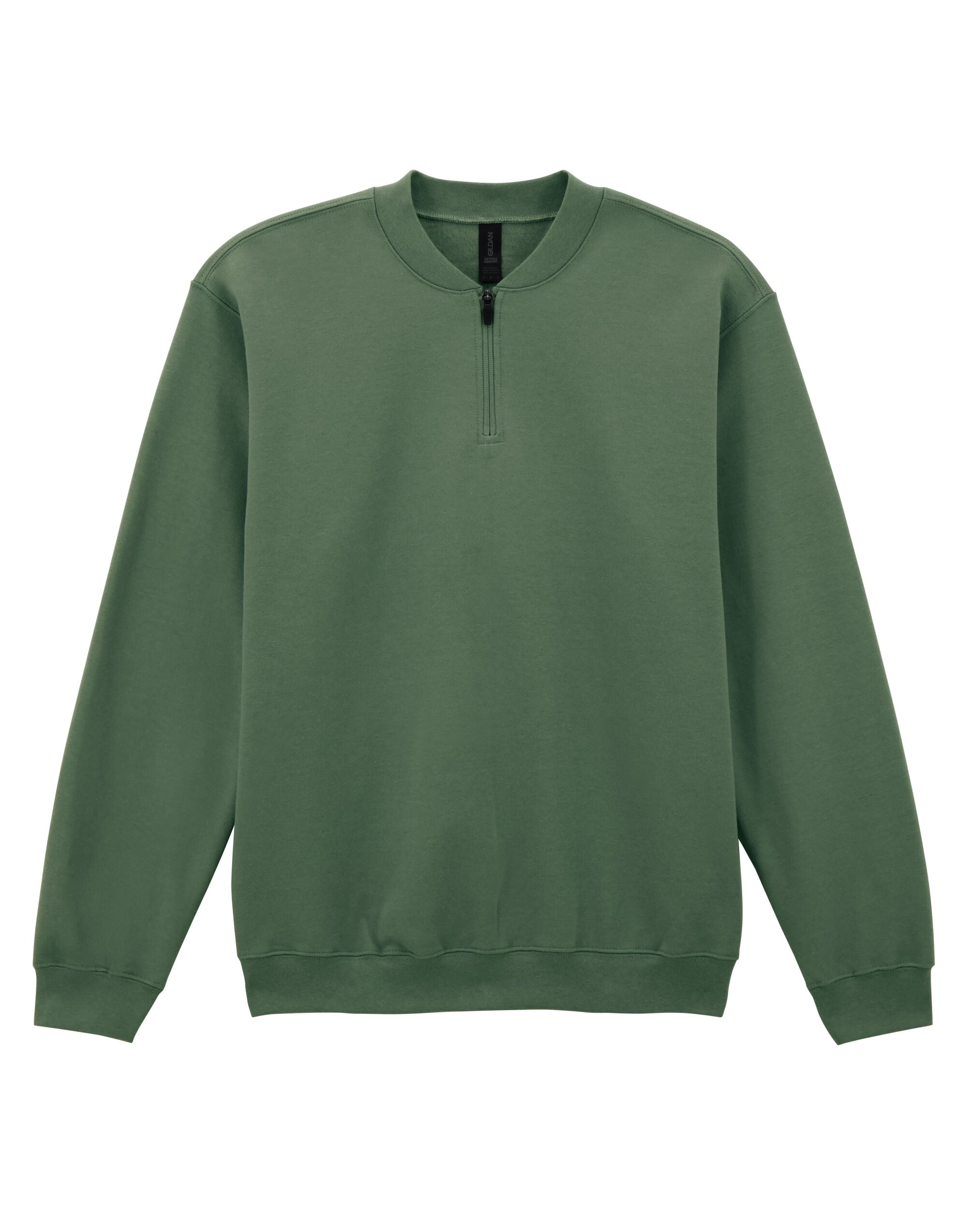 Gildan Softstyle Midweight 1/4 Zip Sweat SF008 - Military Green - Customisable Hoodies