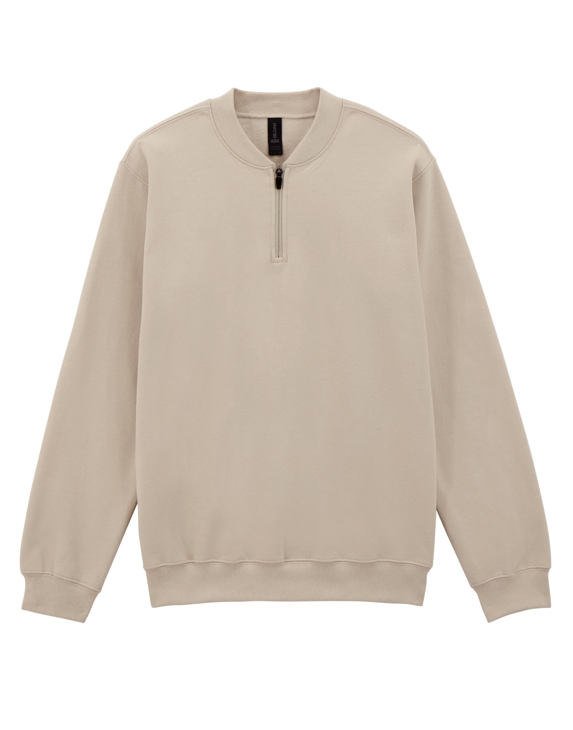 Gildan Softstyle Midweight 1/4 Zip Sweat SF008 - Sand - Customisable Hoodies
