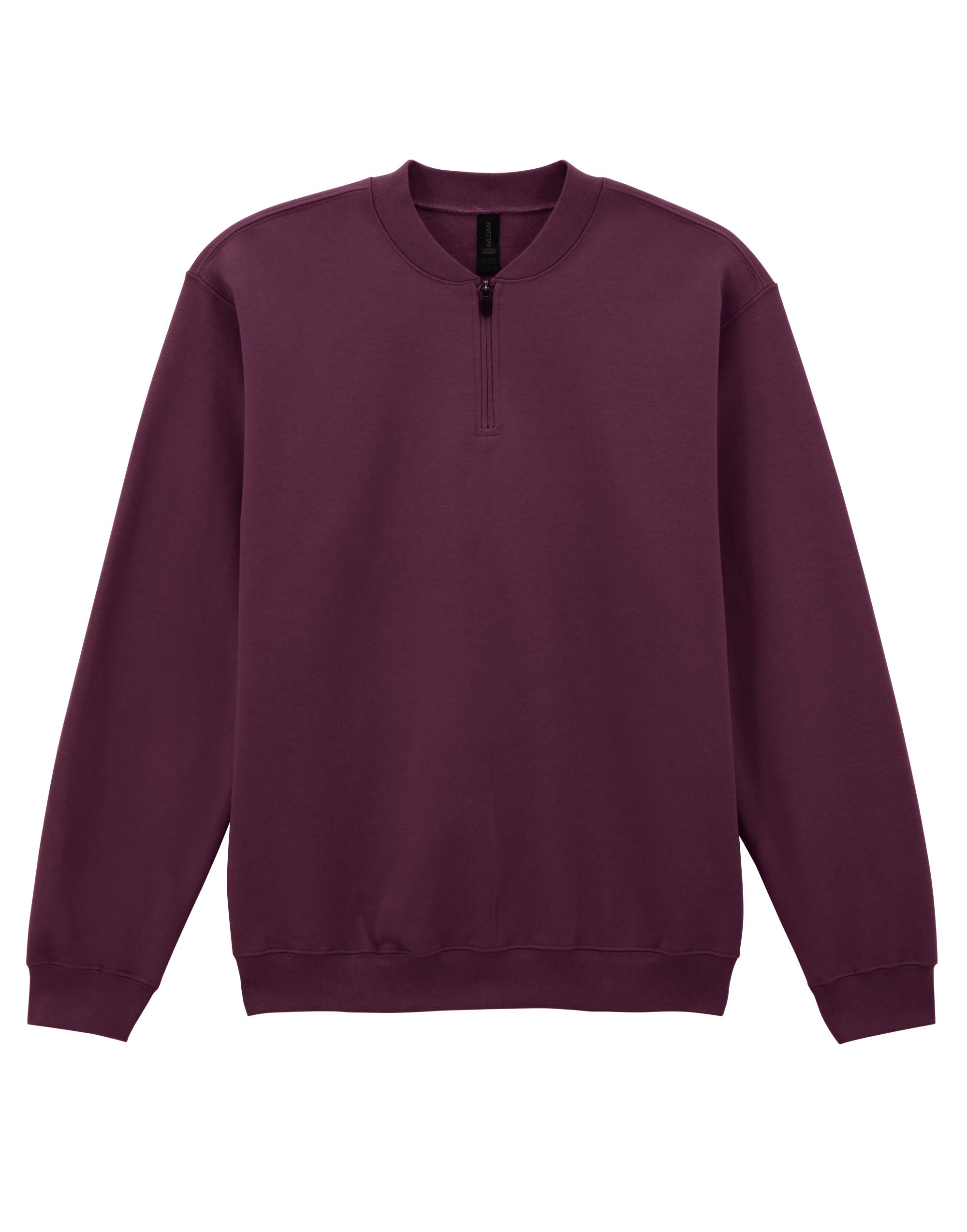 Gildan Softstyle Midweight 1/4 Zip Sweat SF008 - Maroon - Customisable Hoodies