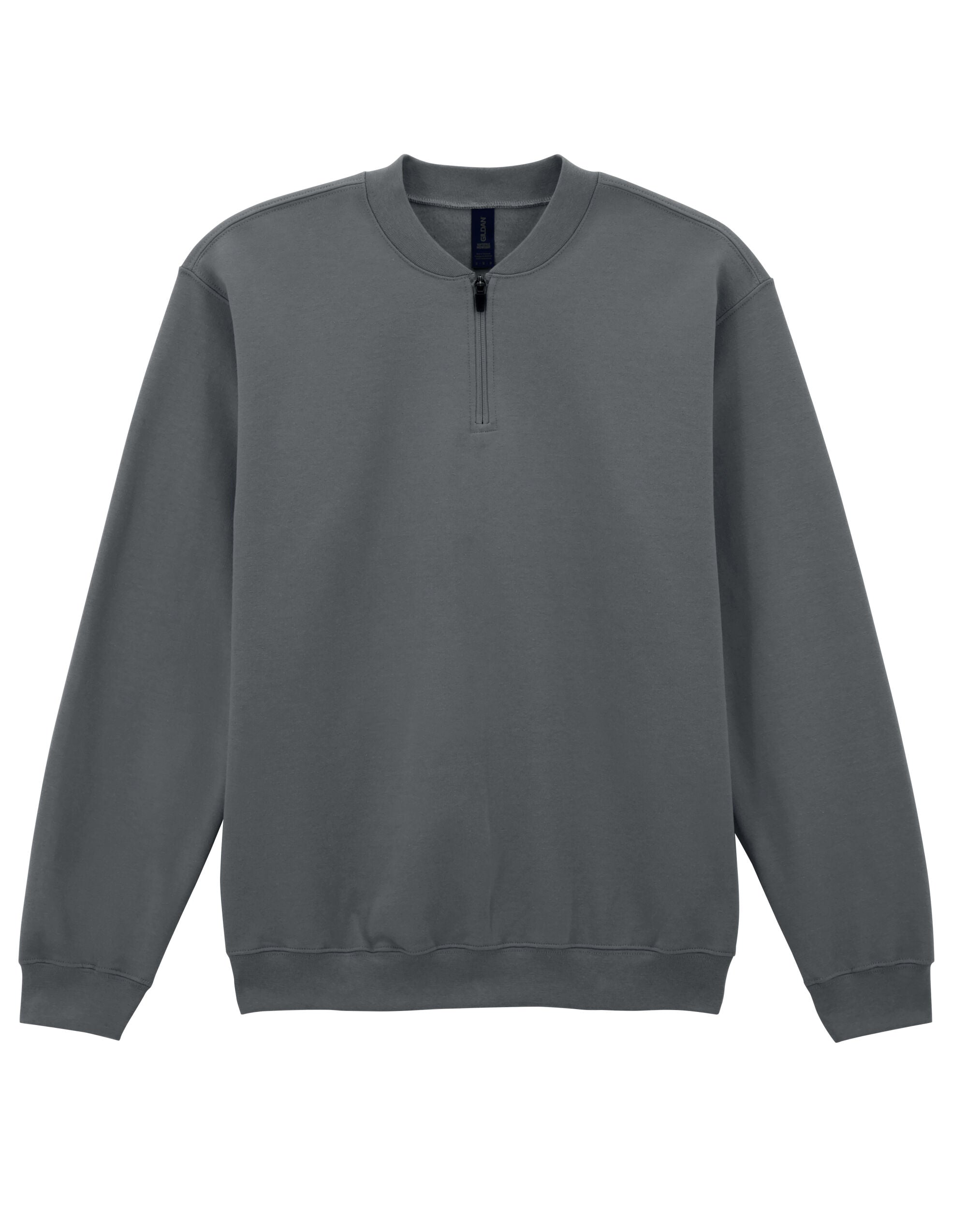 Gildan Softstyle Midweight 1/4 Zip Sweat SF008 - Charcoal - Customisable Hoodies