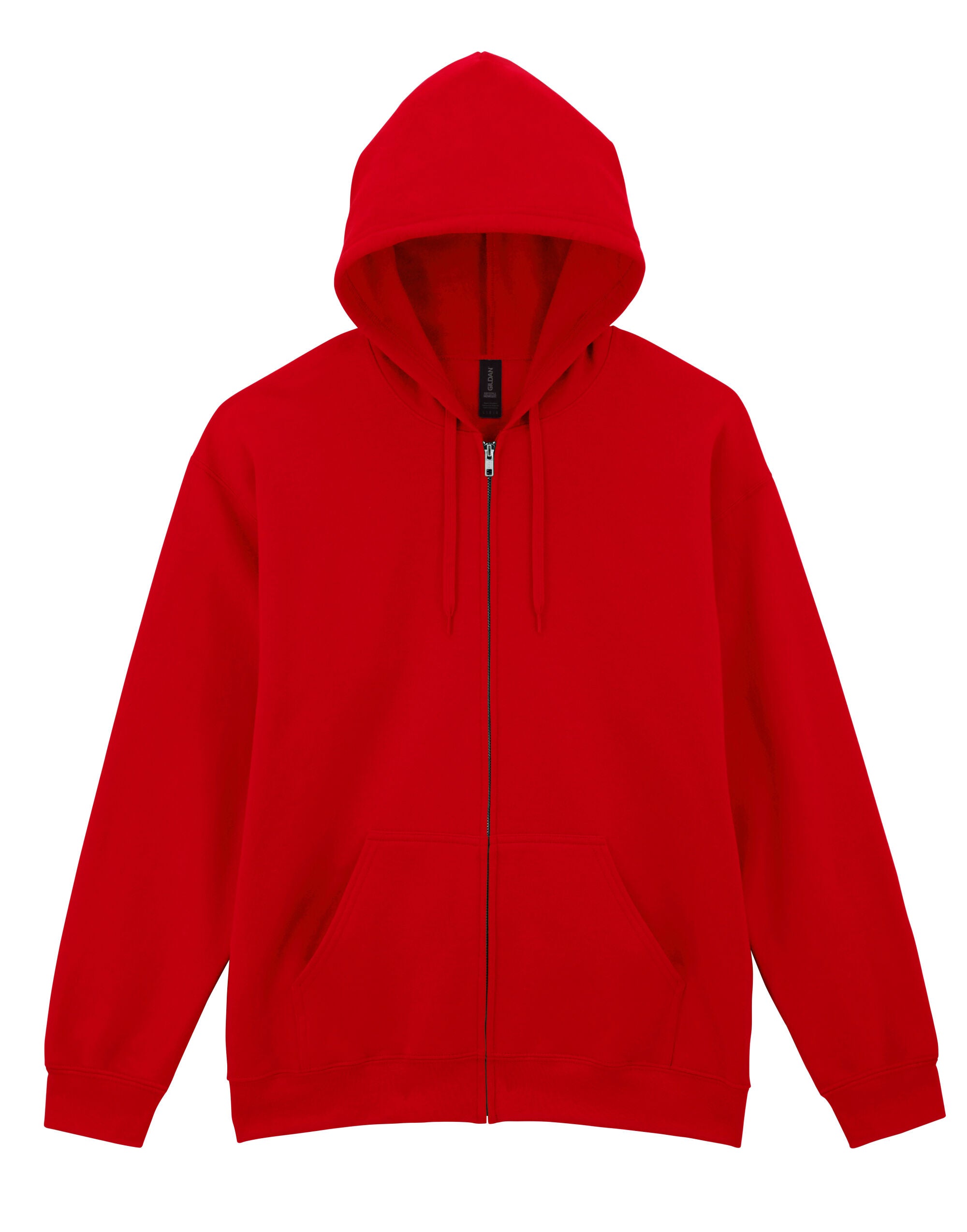 Gildan Softyle Midweight Full Zip Hoody SF600 - Red - Customisable Hoodies