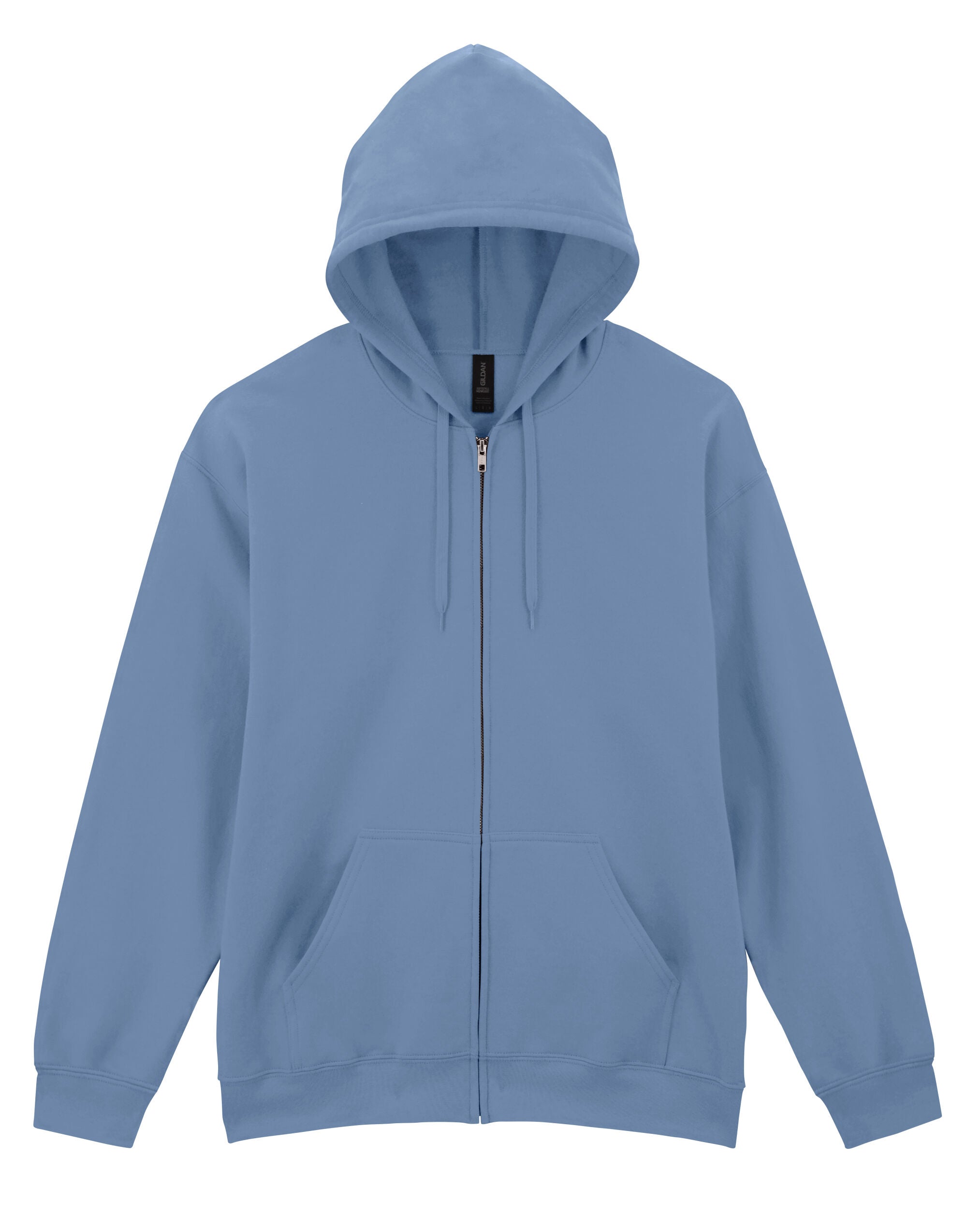 Gildan Softyle Midweight Full Zip Hoody SF600 - Stone Blue - Customisable Hoodies