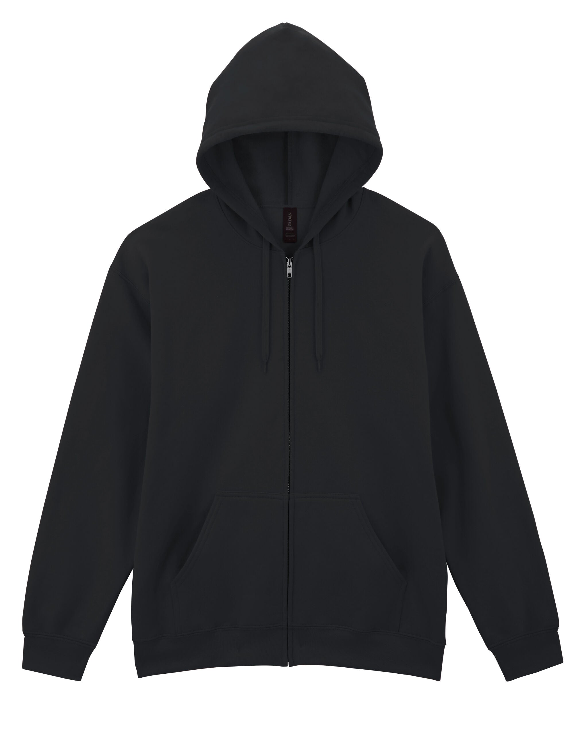 Gildan Softyle Midweight Full Zip Hoody SF600 - Black - Customisable Hoodies