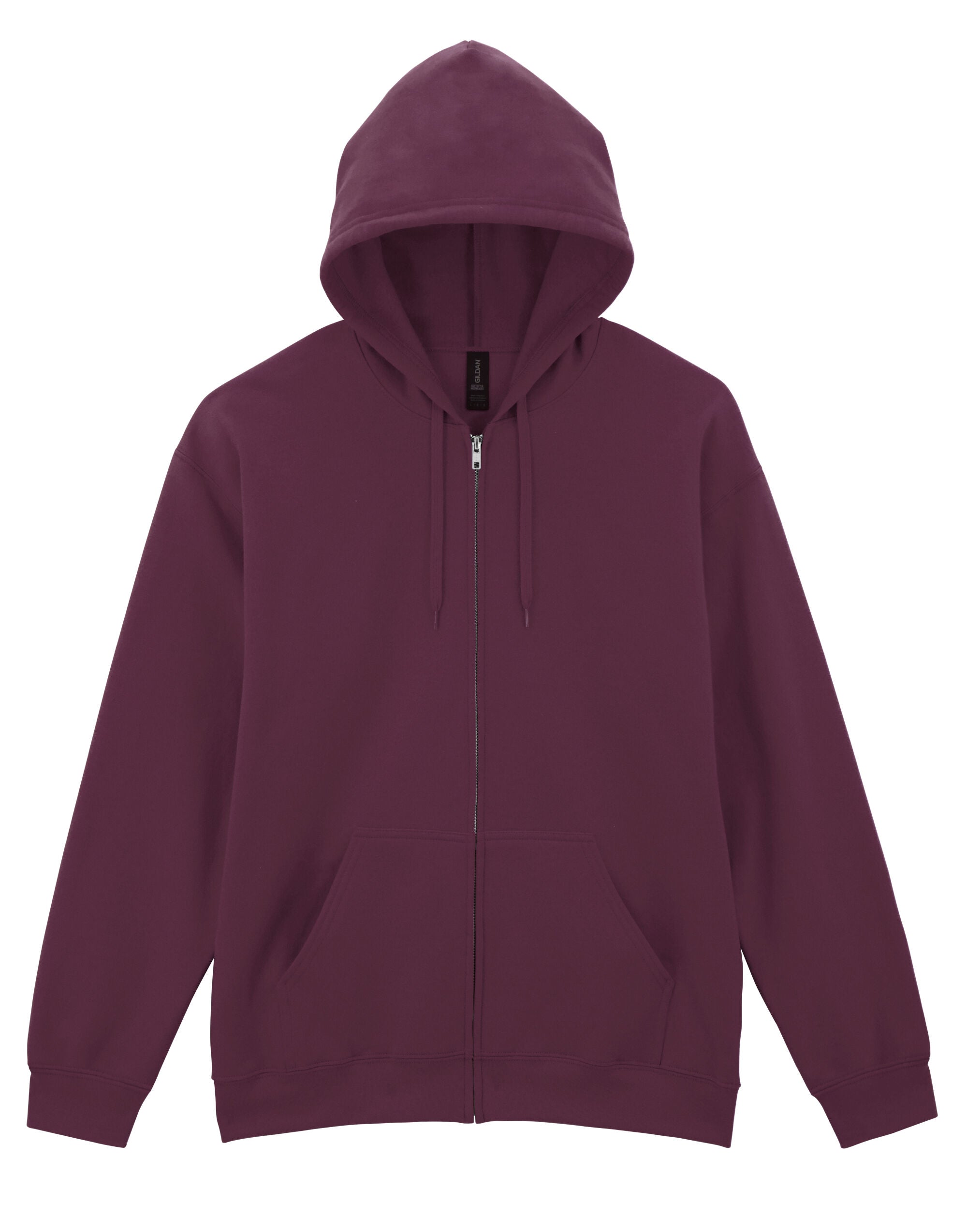 Gildan Softyle Midweight Full Zip Hoody SF600 - Maroon - Customisable Hoodies