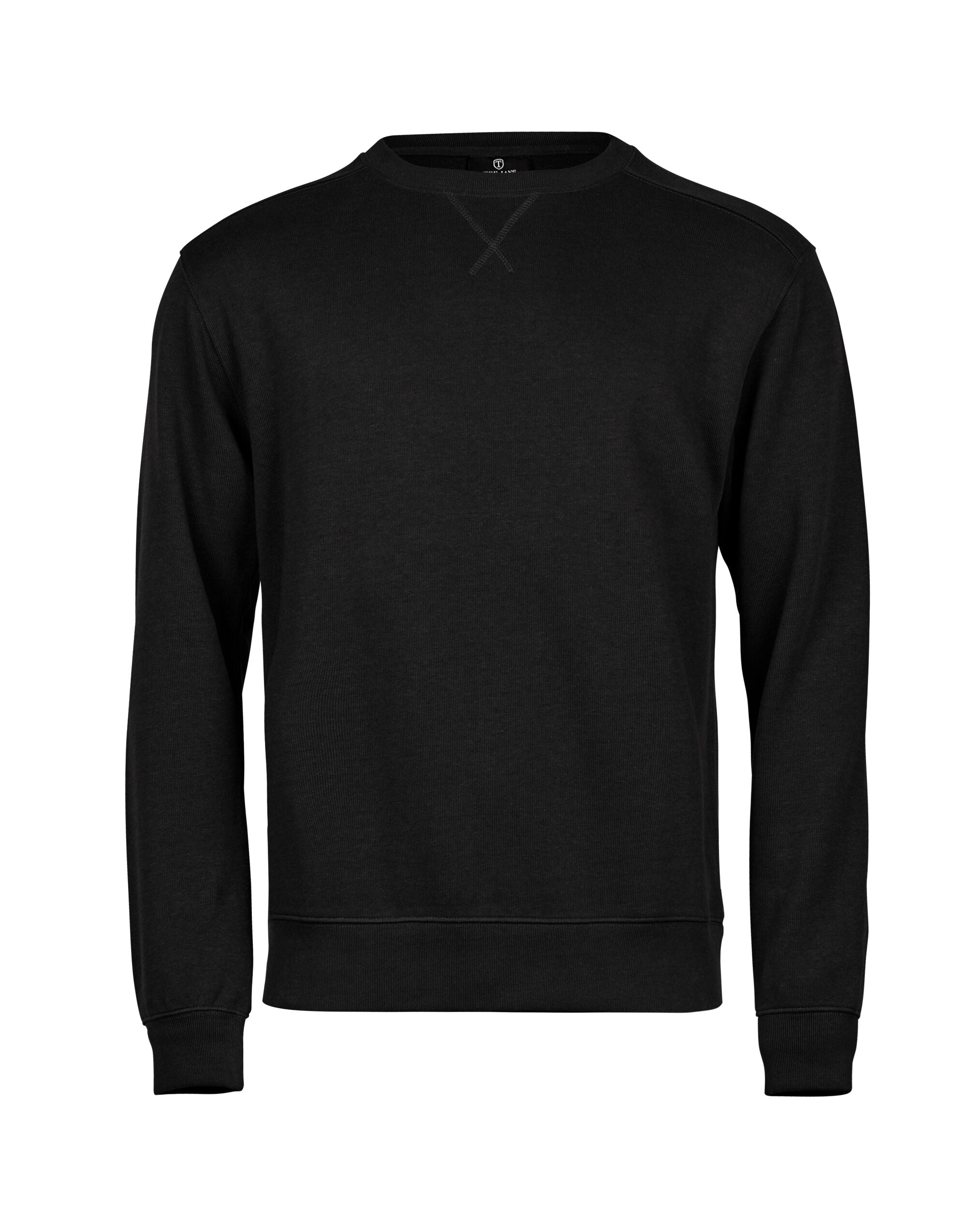 Tee Jays Ribbed Interlock Crewneck TJ5504 - Black - Customisable Sweatshirts