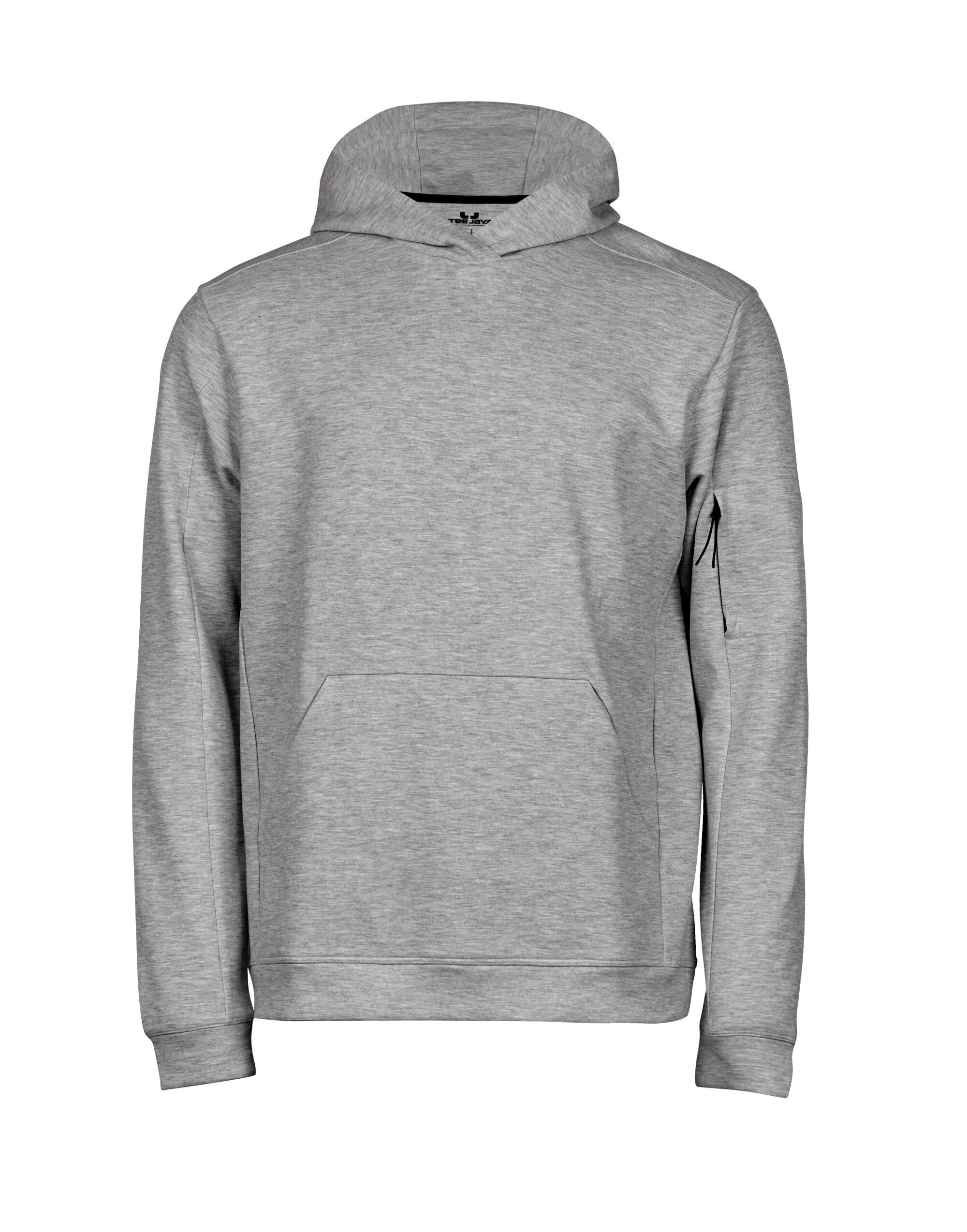 Tee Jays Athletic Hooded Sweat TJ5702 - Heather Grey - Customisable Hoodies