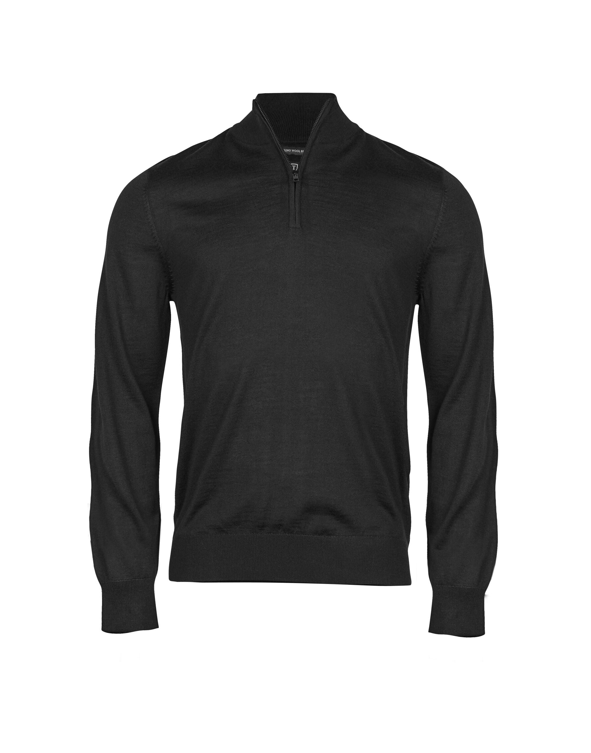 Tee Jays Mens Half Zip TJ6010 - Black - Customisable Jumper