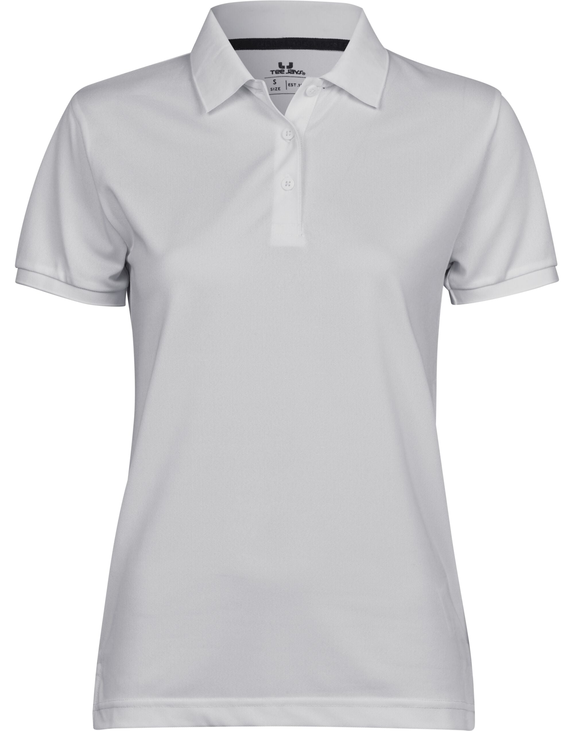 Tee Jays Ladies Club Polo TJ7001 - White - Customisable Polos