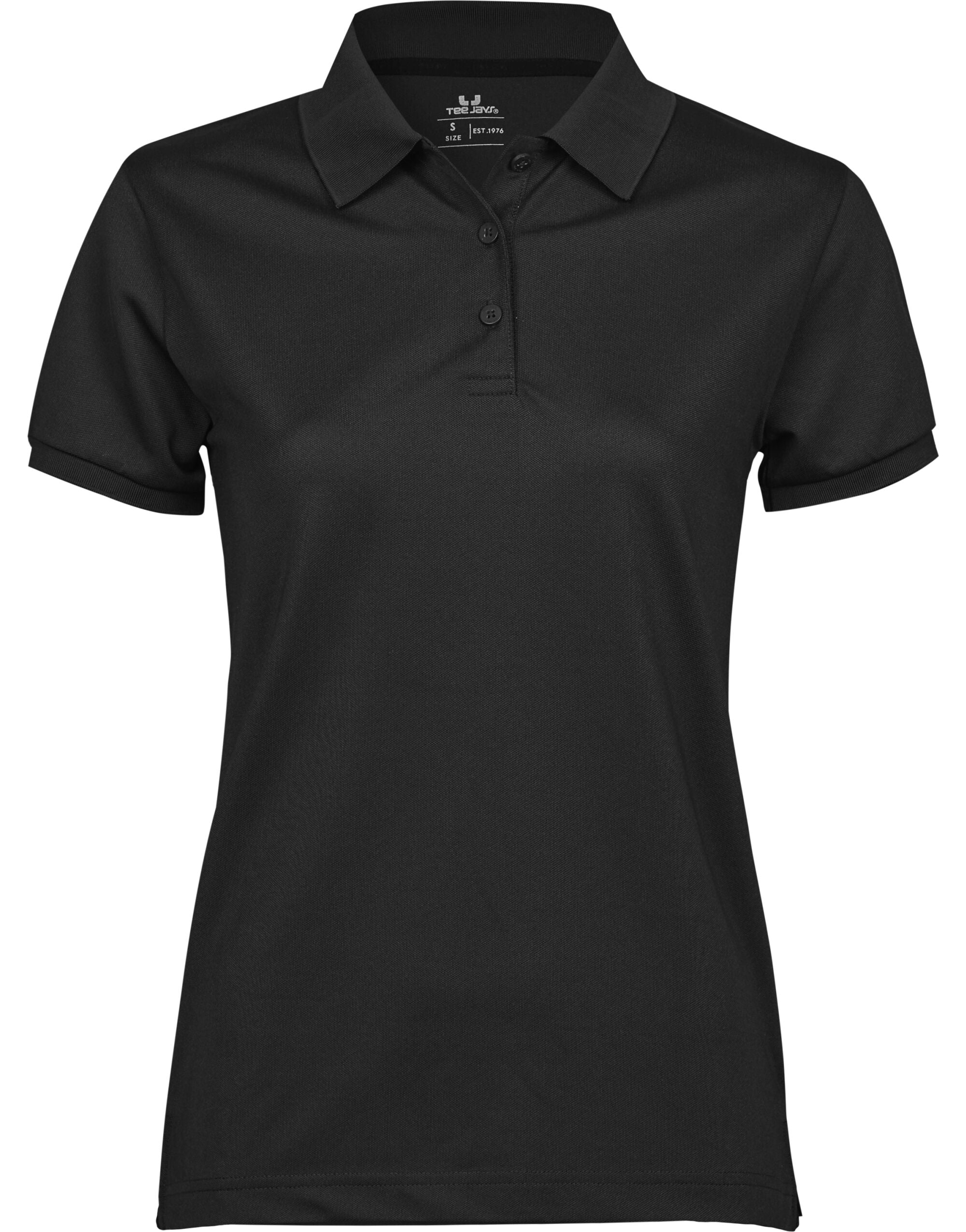 Tee Jays Ladies Club Polo TJ7001 - Black - Customisable Polos
