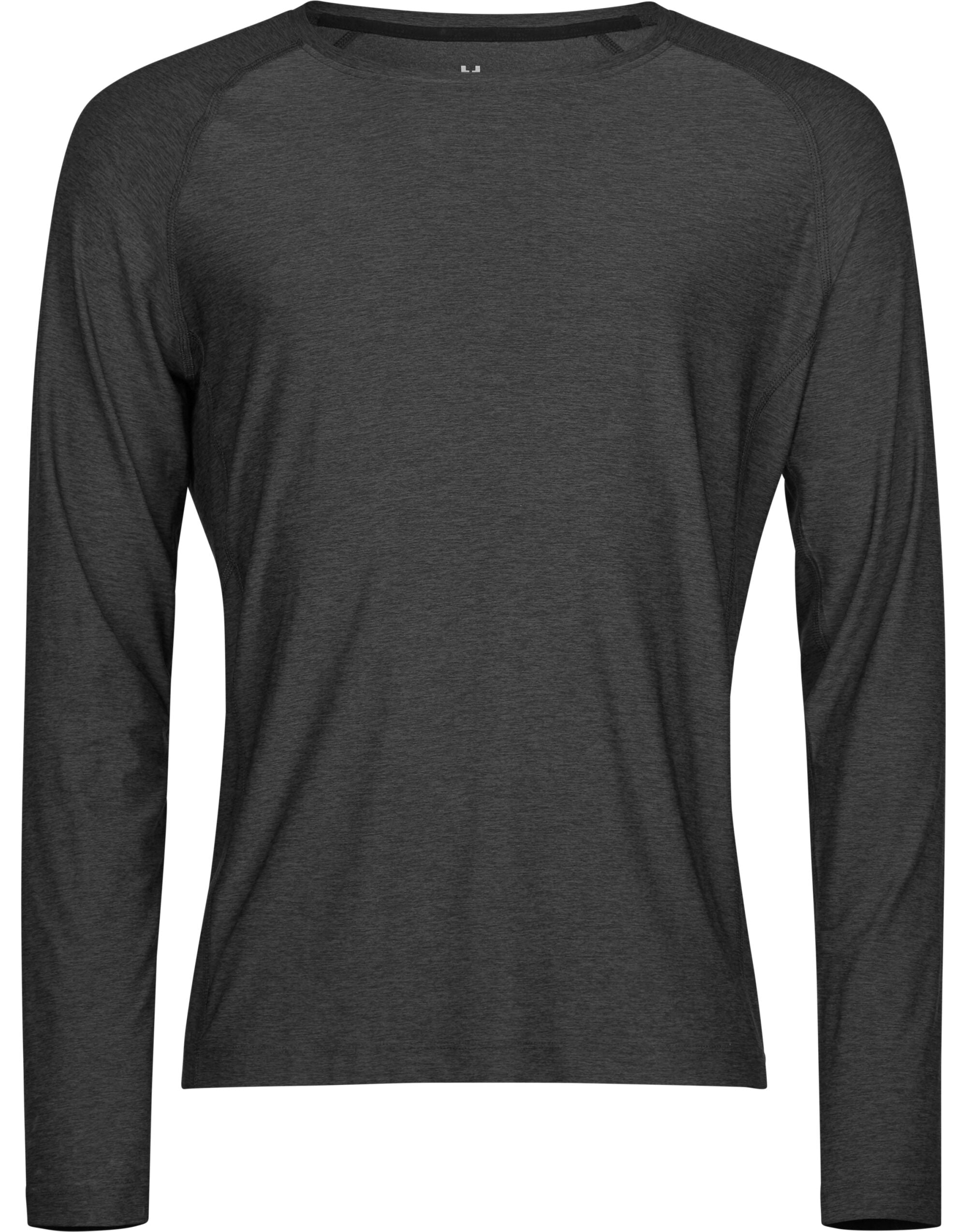 Tee Jays Long Sleeve Cooldry Tee TJ7022 - Black Melange - Customisable T-Shirts