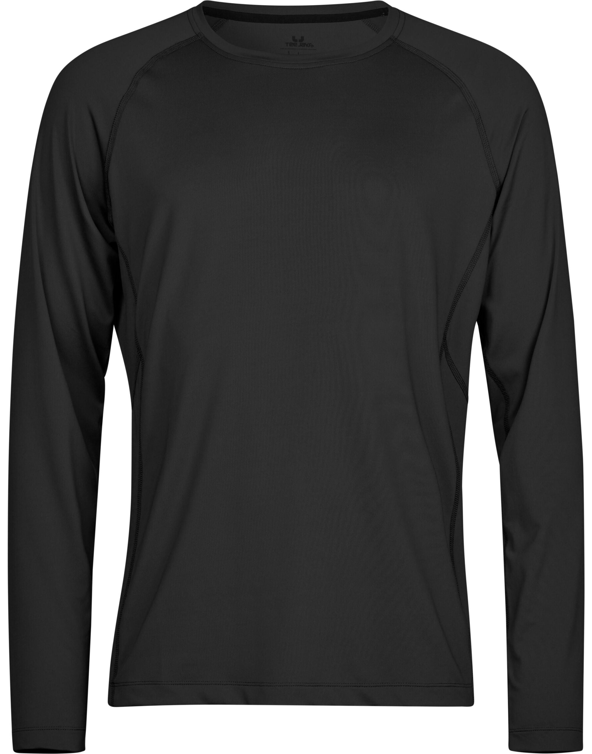 Tee Jays Long Sleeve Cooldry Tee TJ7022 - Black - Customisable T-Shirts