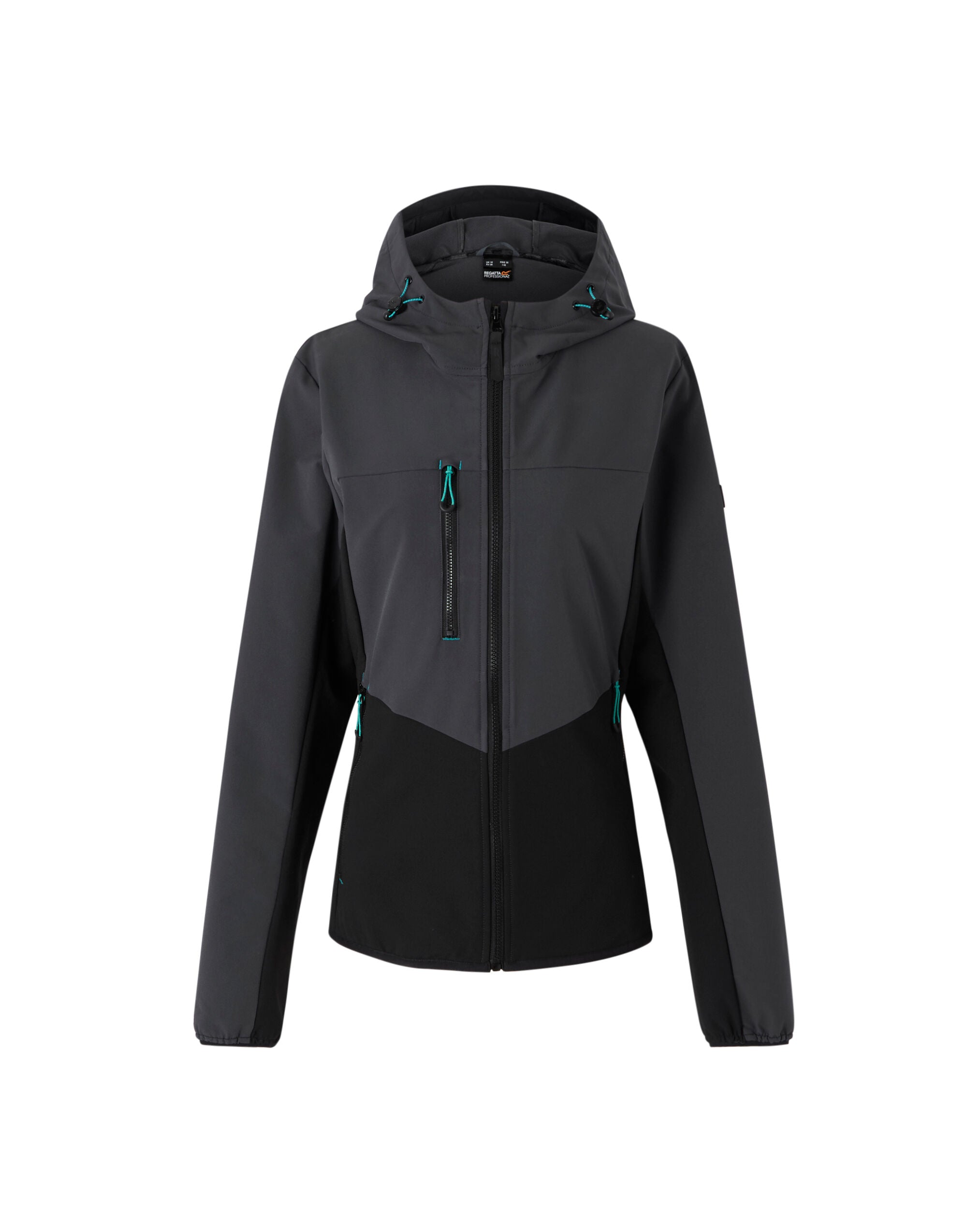 Regatta Professional Regatta Ladies Ada Stretch Softshell Jacket tra740 - Seal Grey Black - Customisable Jackets