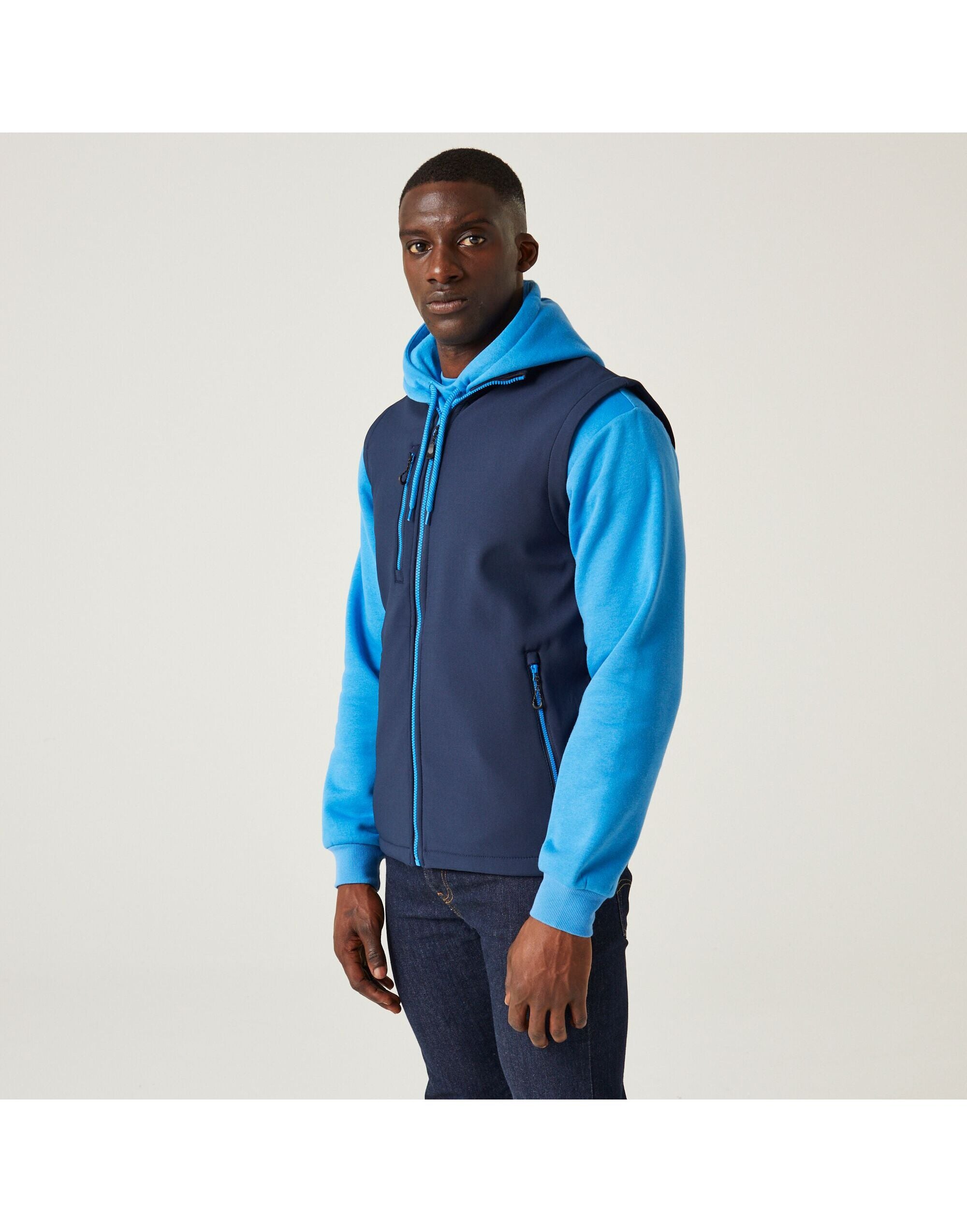 Regatta Professional Regatta Navigate 2L Softshell Bodywarmer TRA915 - Navy French Blue - Customisable Bodywarmer
