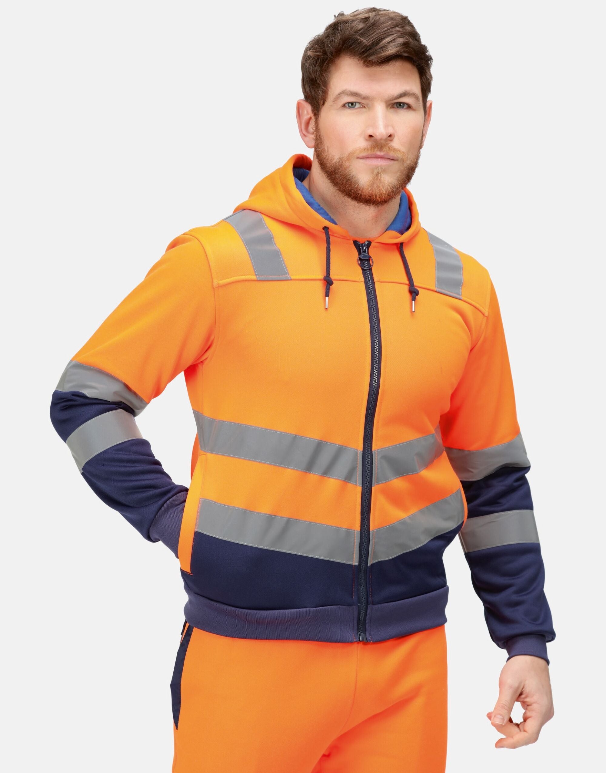 Regatta High Visibility Regatta Hi Vis Pro Full Zip Hoodie TRF625 - - Customisable Hoodies