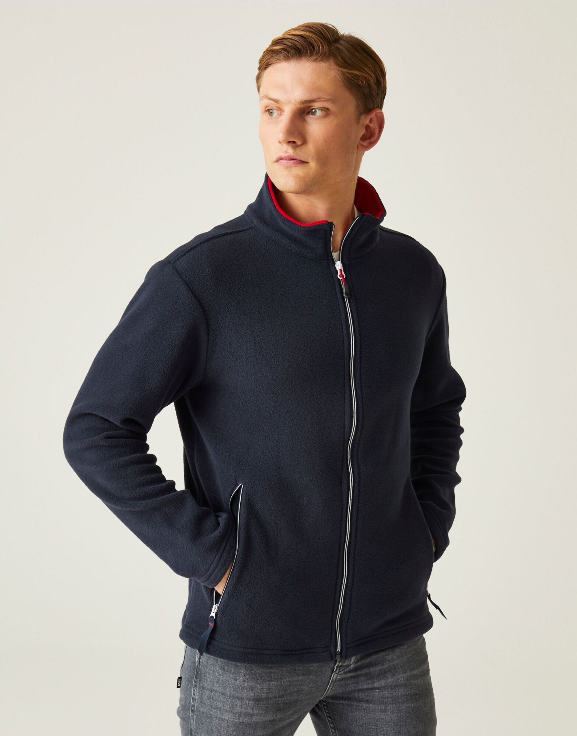 Regatta Professional Regatta Ascender Fleece trf725 - Navy Classic Red - Customisable Outerwear