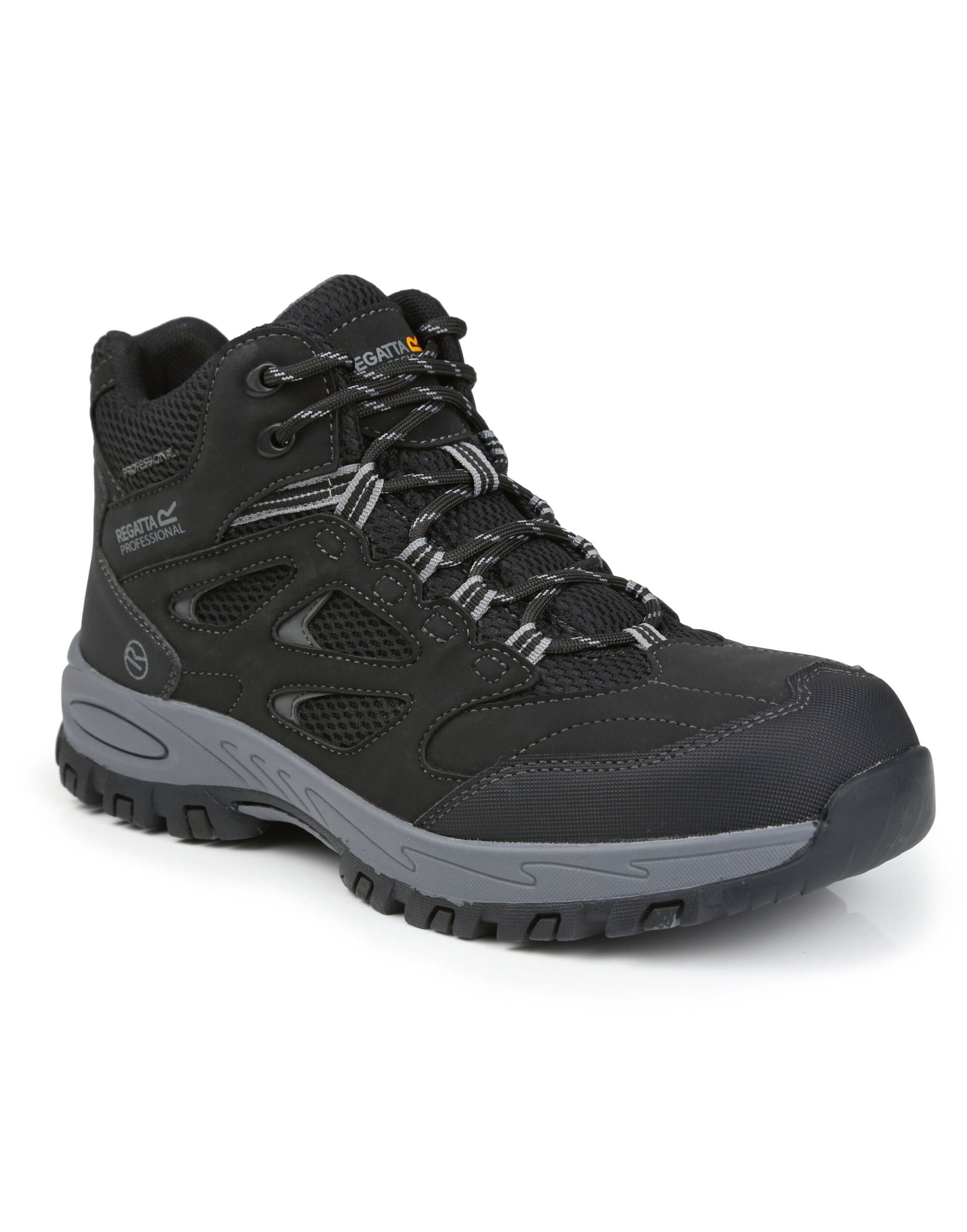 Regatta Mudstone S1P Safety Hiker trk201 - Black Granite - Customisable Boots
