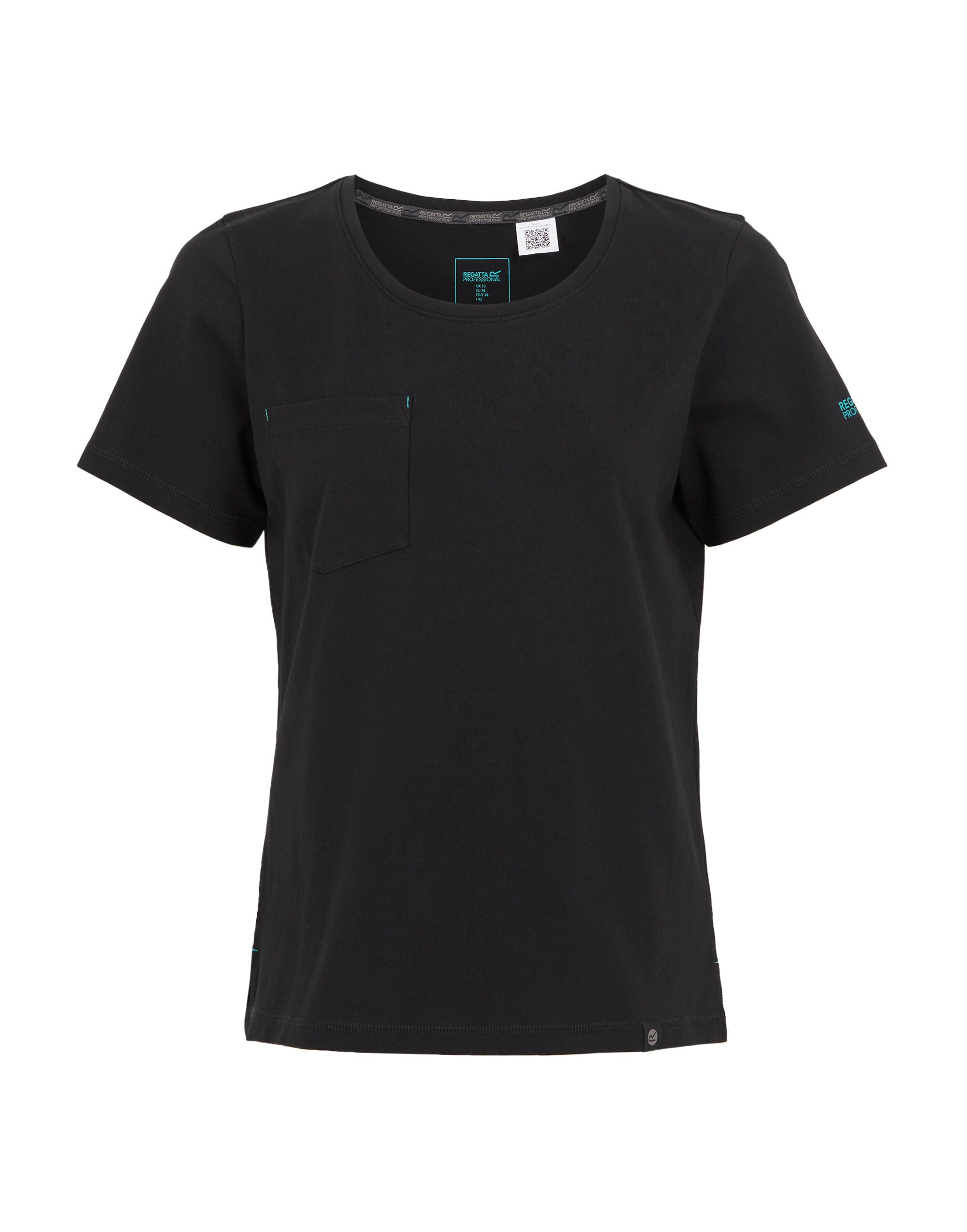 Regatta ProfeShort Sleeveional Regatta Ladies Ada Cotton Stretch TShirt TRS242 - Black - Customisable T-Shirts