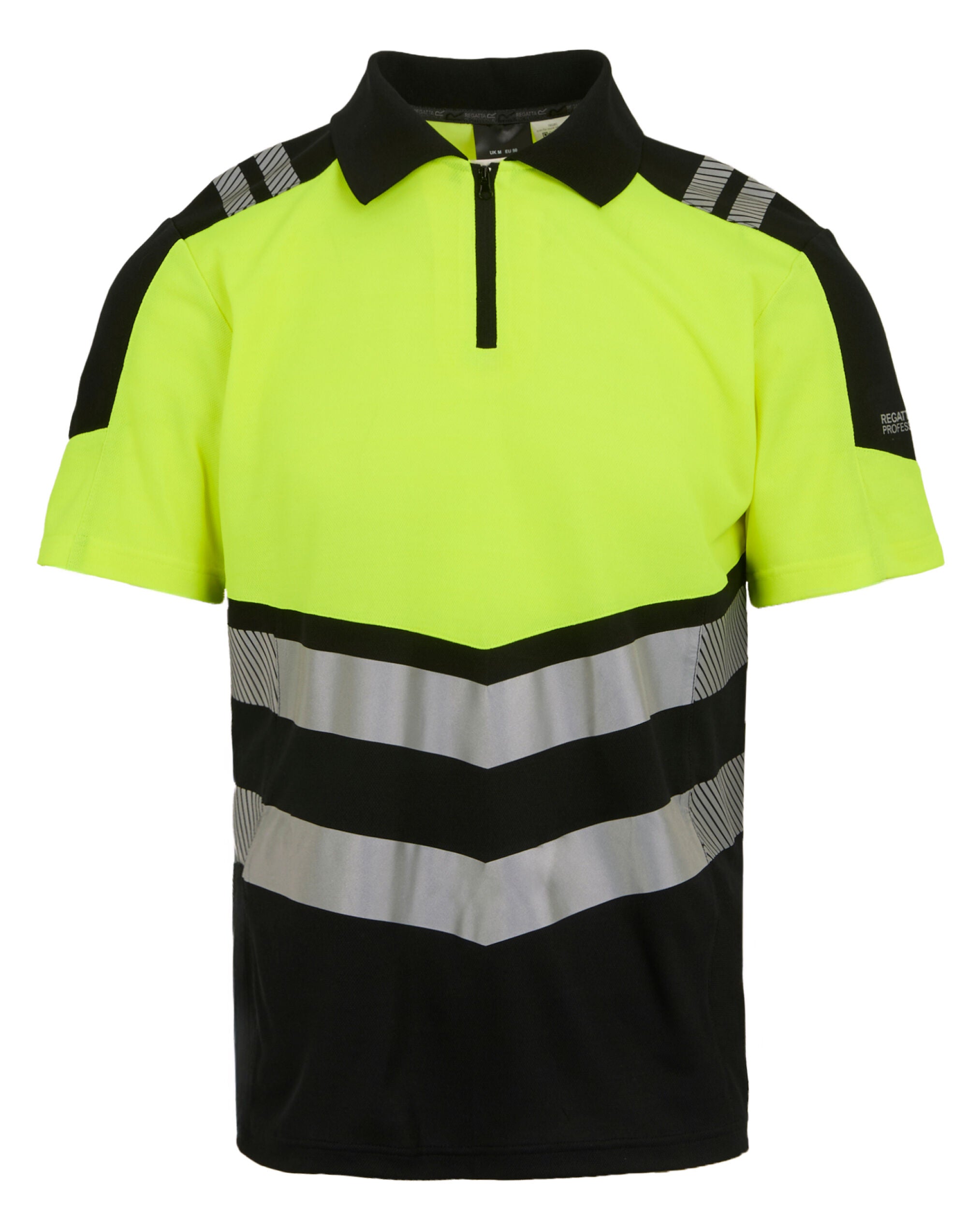 Regatta High Visibility Regatta Hi-Vis X-Pro Polo TRS281 - Black Hi-Vis Yellow - Customisable Hi-Vis Polos