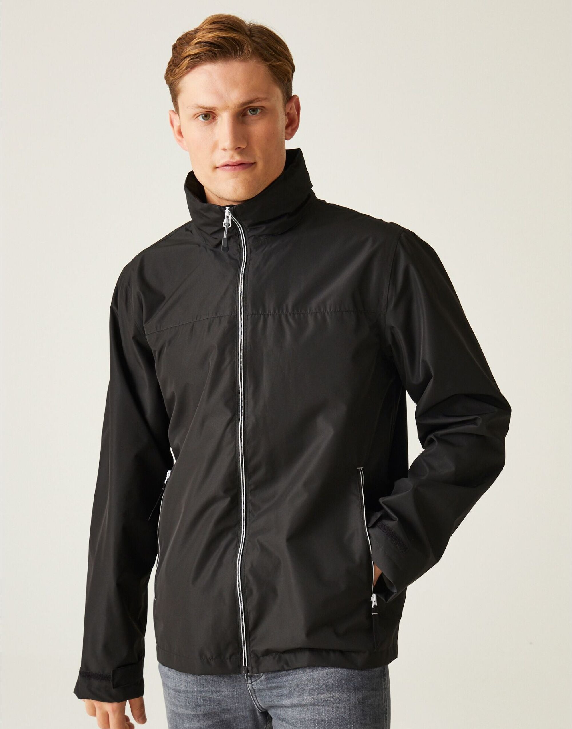 Regatta Professional Regatta Ascender Waterproof Shell Jacket TRW532 - Black Mineral Grey - Customisable Jackets