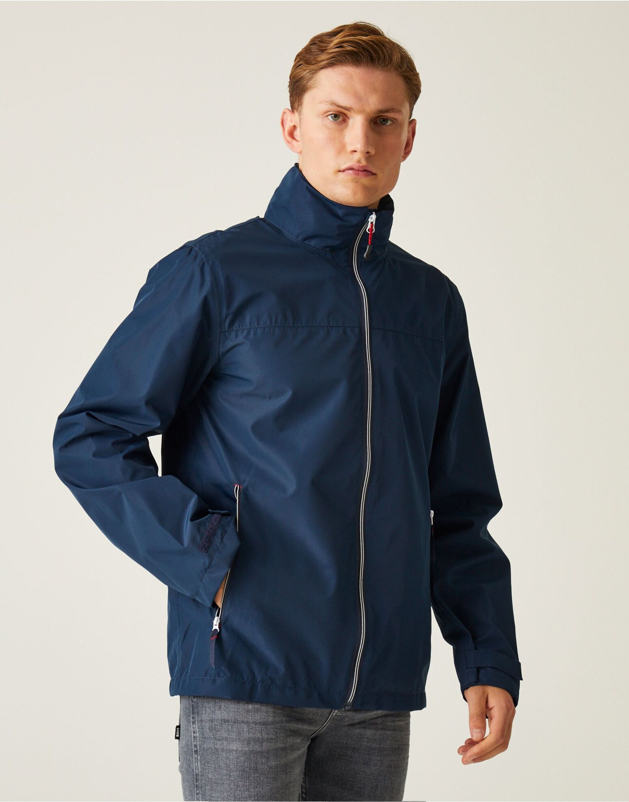 Regatta Professional Regatta Ascender Waterproof Shell Jacket TRW532 - Navy Classic Red - Customisable Jackets