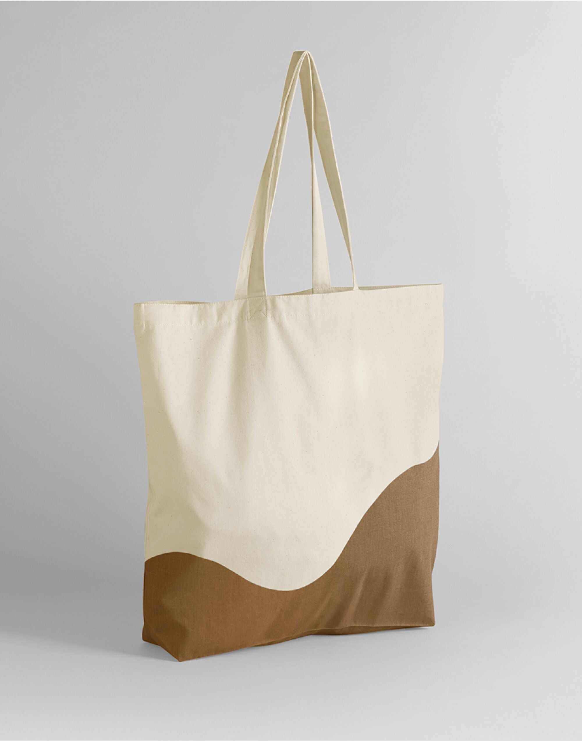 Westford Mill Wave Print Maxi Tote W235 - Natural Caramel O S - Customisable Bags