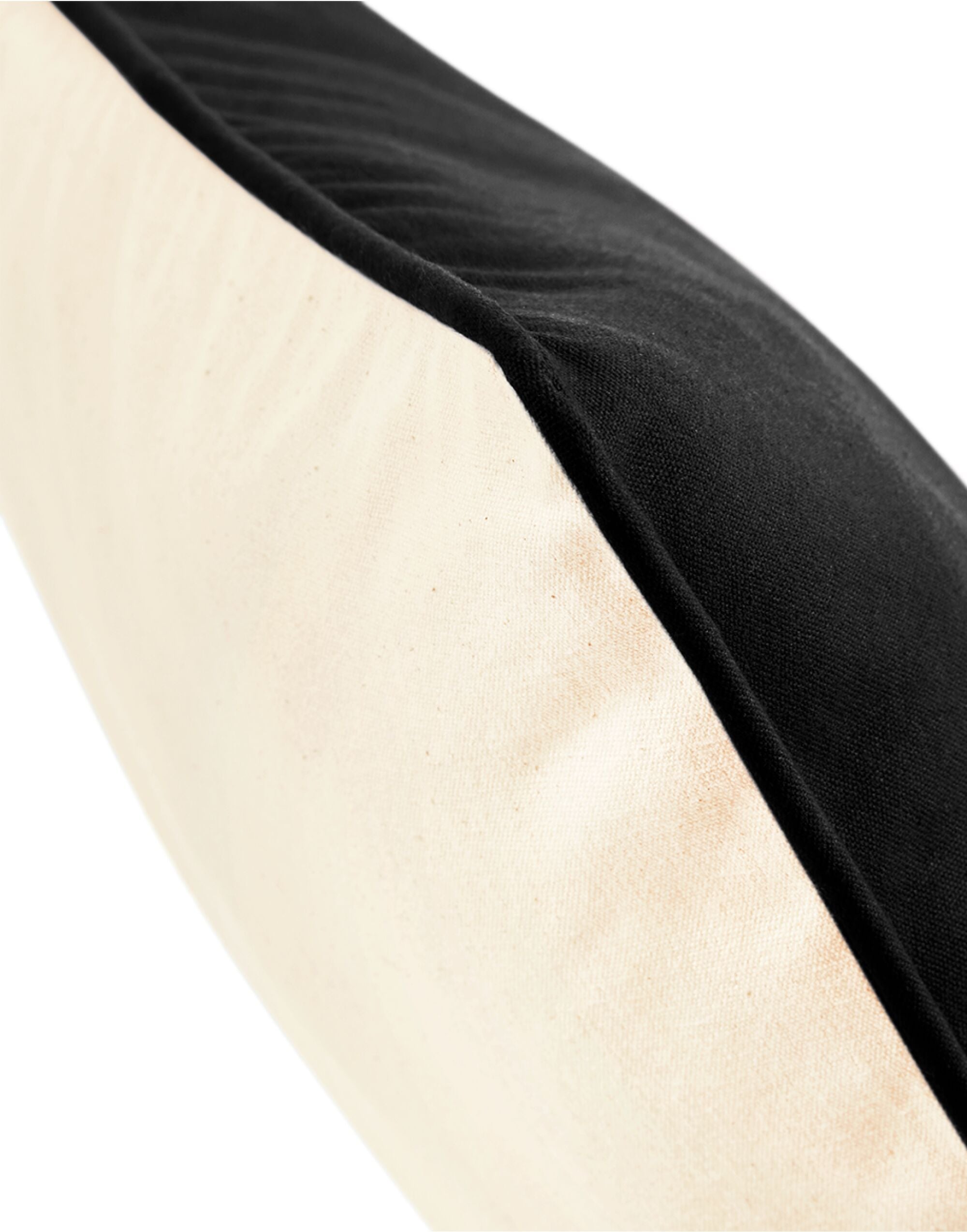 Westford Mill Cotton Cushion Cover w355 - Natural Black O S - Customisable Accessories