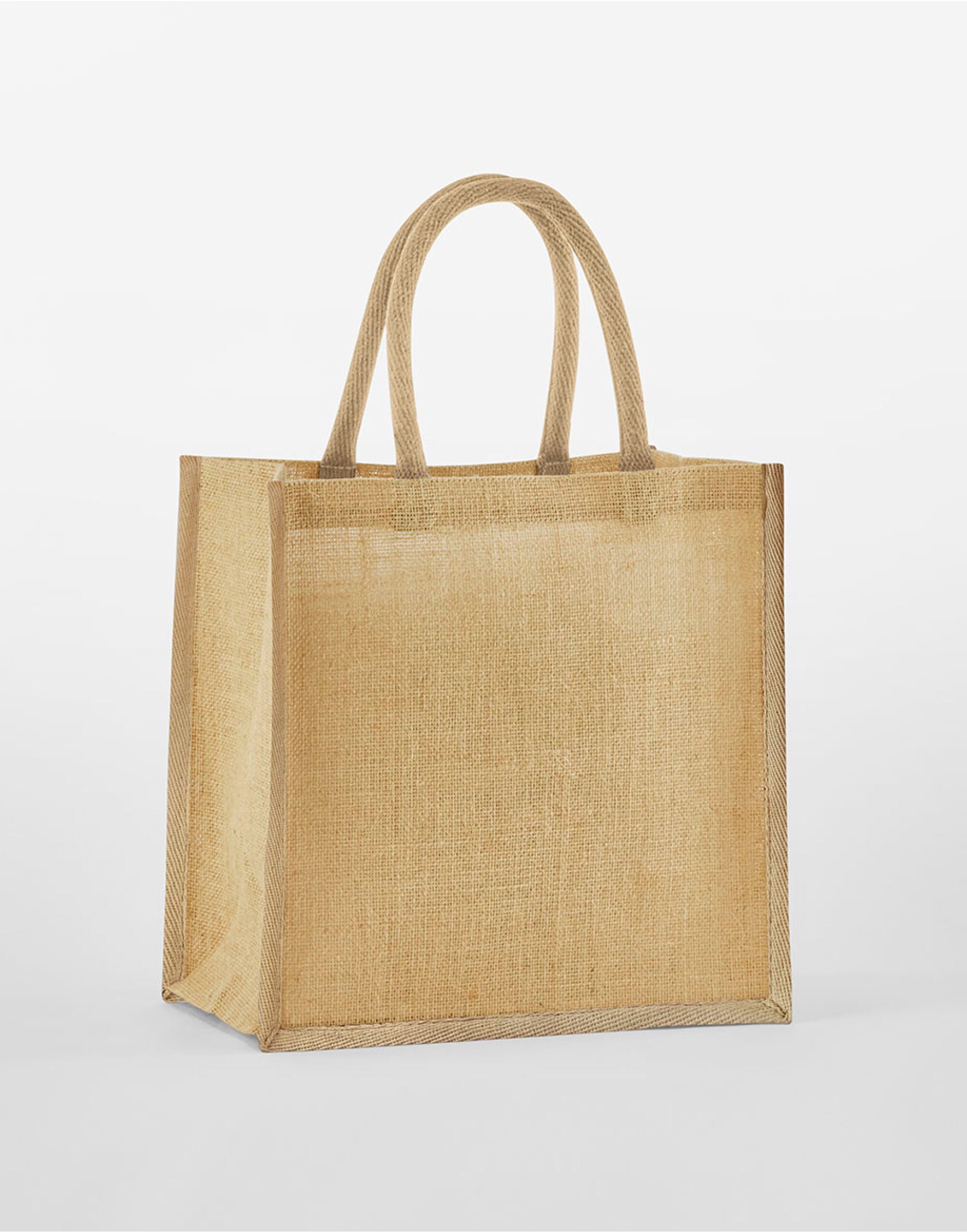 Westford Mill Starch Jute Miw477ni Gift Bag - Natural O S - Customisable Bags