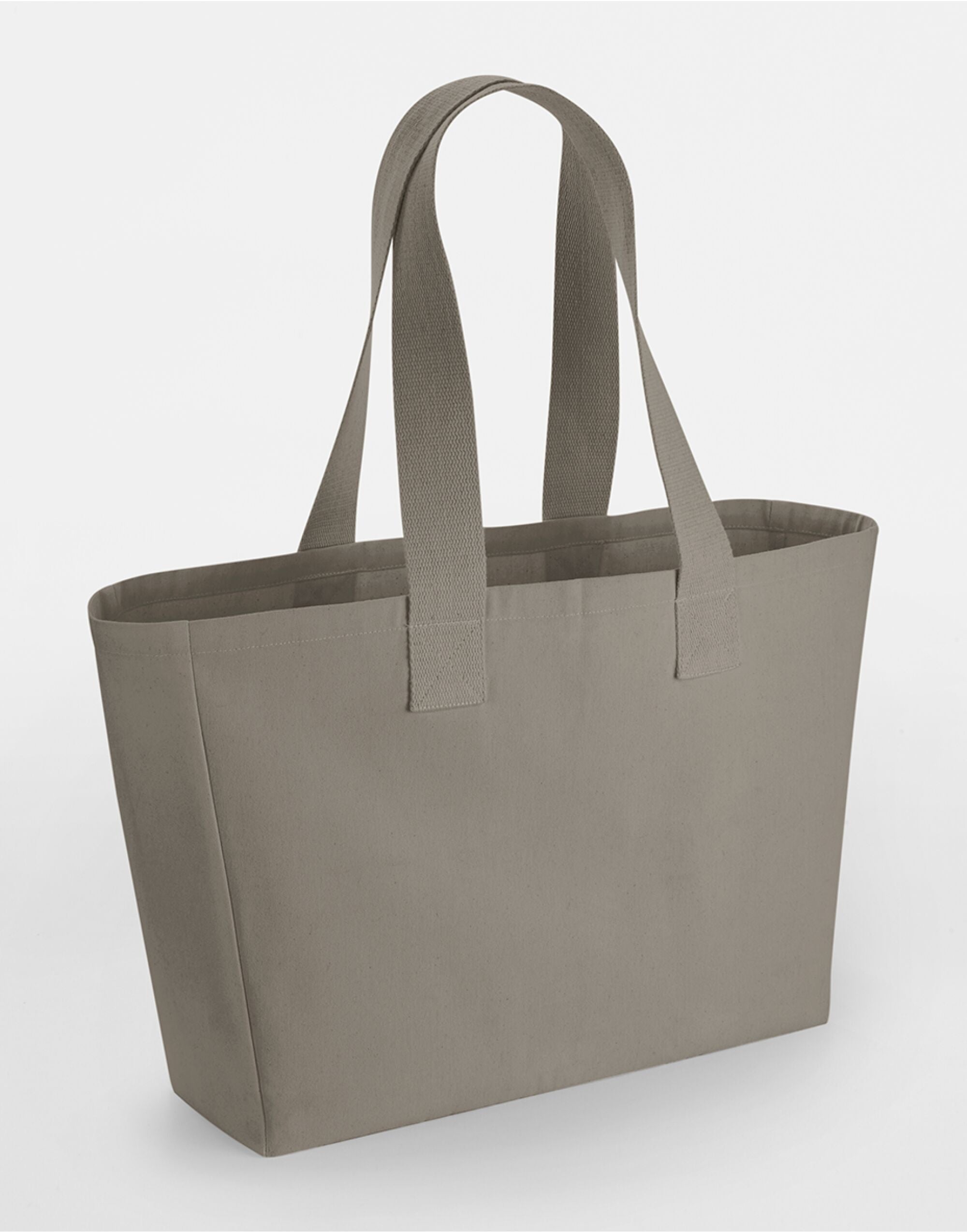 Westford Mill Everyday Canvas Tote w610 - Mushroom O S - Customisable Bags