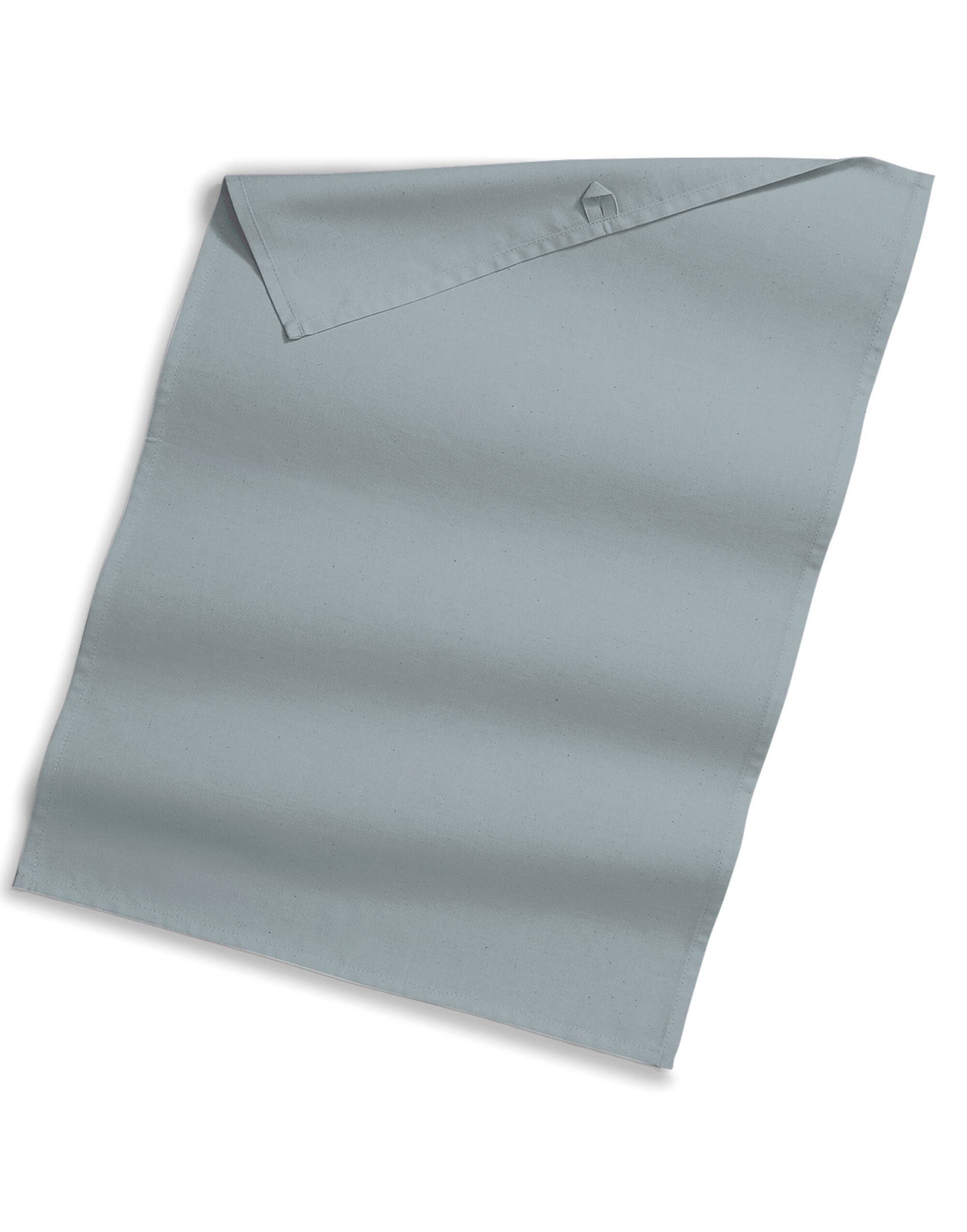 Westford Mill Organic Cotton Tea Towel w710 - Pure Grey O S - Customisable Accessories