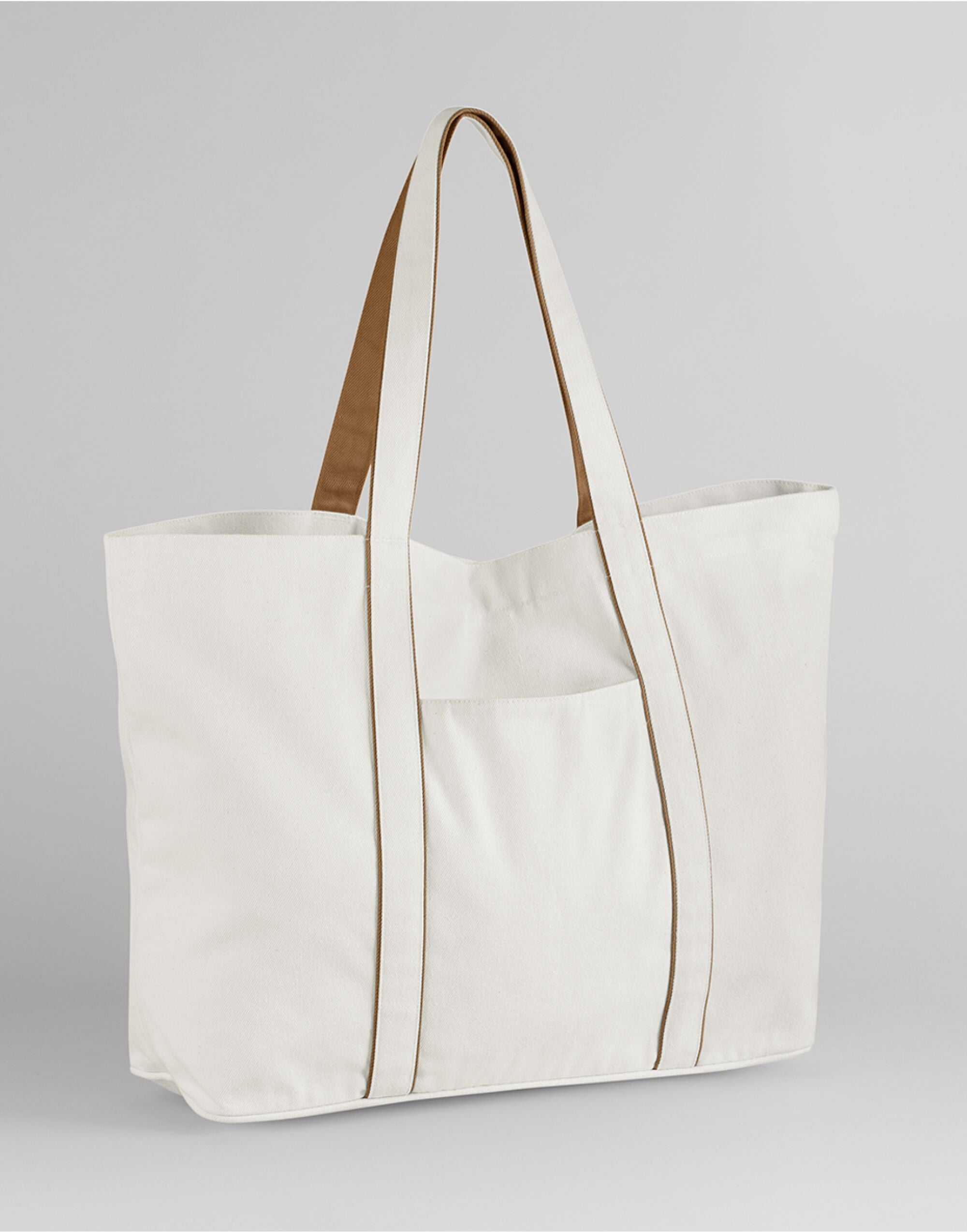 Westford Mill Courtside Large Tote W952 - Soft White Caramel O S - Customisable Bags
