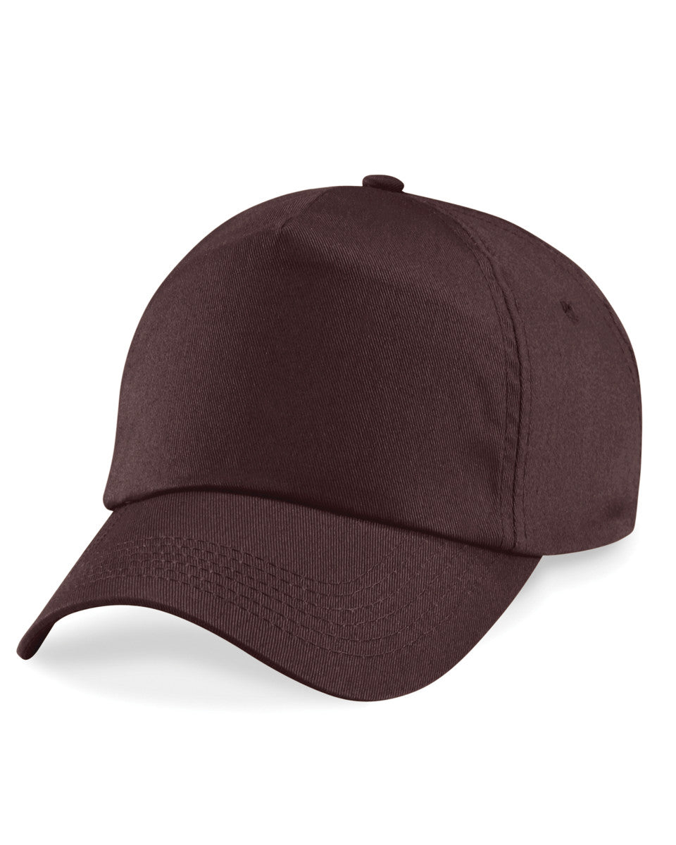 Beechfield Original 5 Panel Cap B10 - Chocolate O S - Customisable Caps
