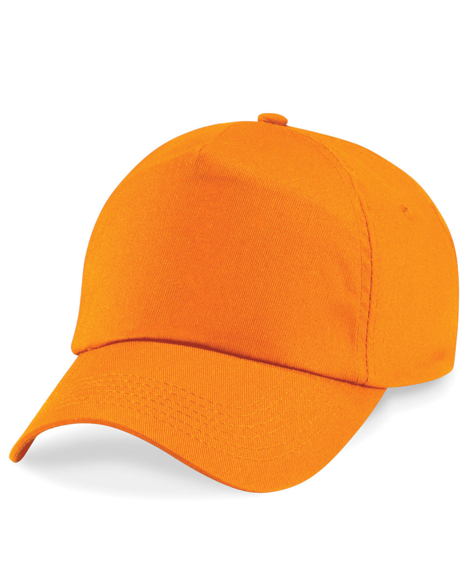 Beechfield Original 5 Panel Cap B10 - Orange O S - Customisable Caps
