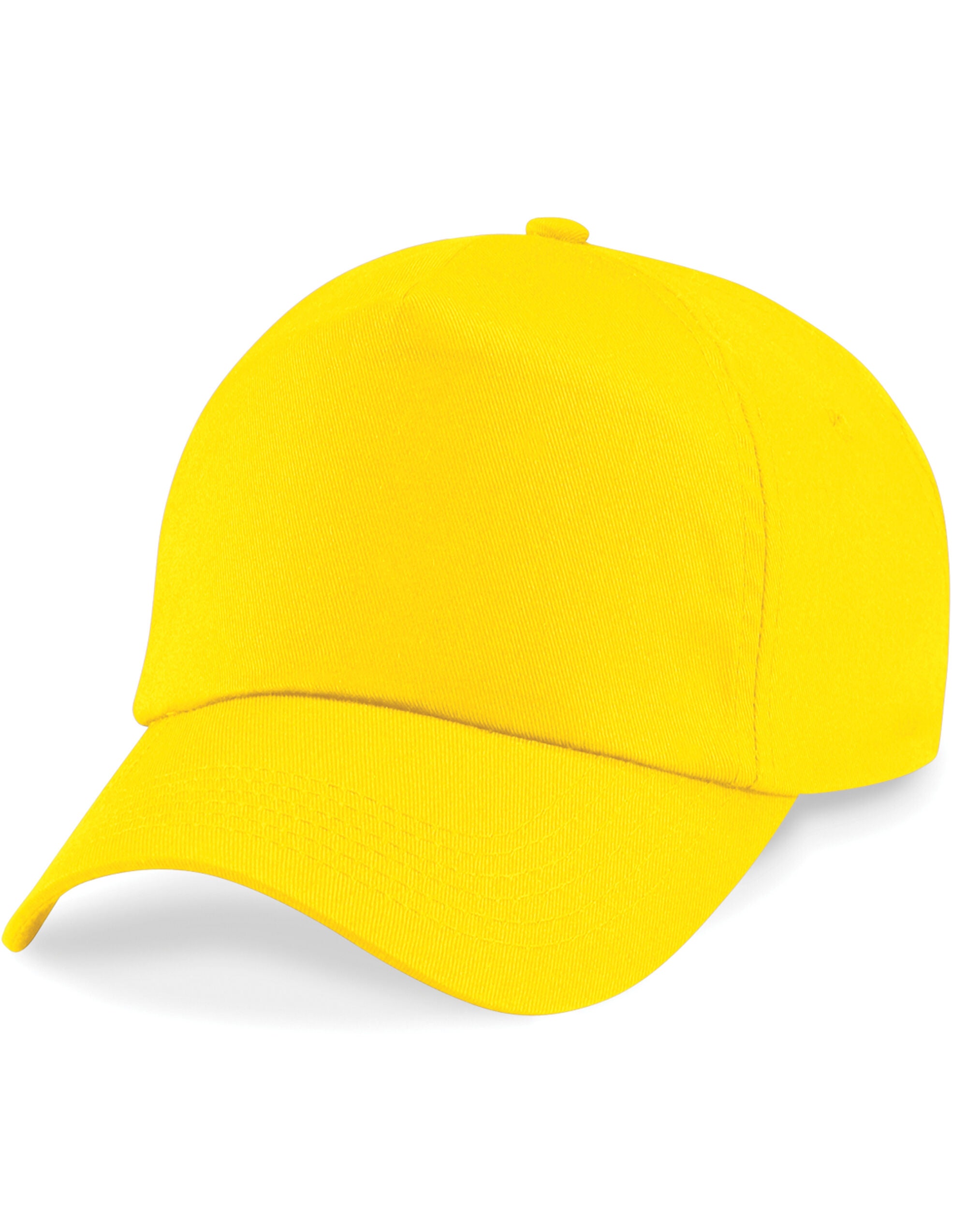 Beechfield Junior Original 5 Panel Cap B10B - Yellow O S - Customisable Caps