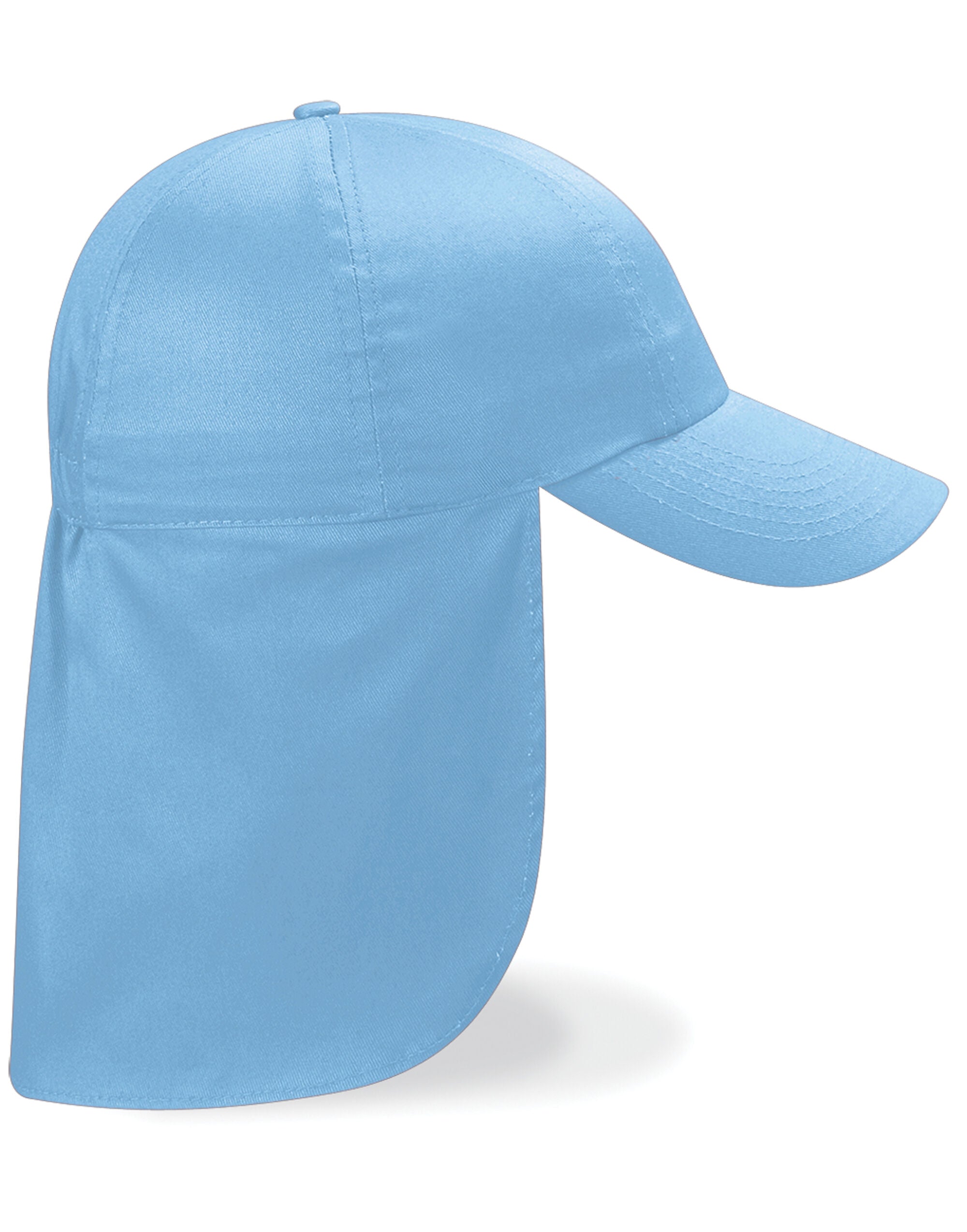 Beechfield Junior Legionnaire Style Cap B11B - Sky Blue O S - Customisable Caps