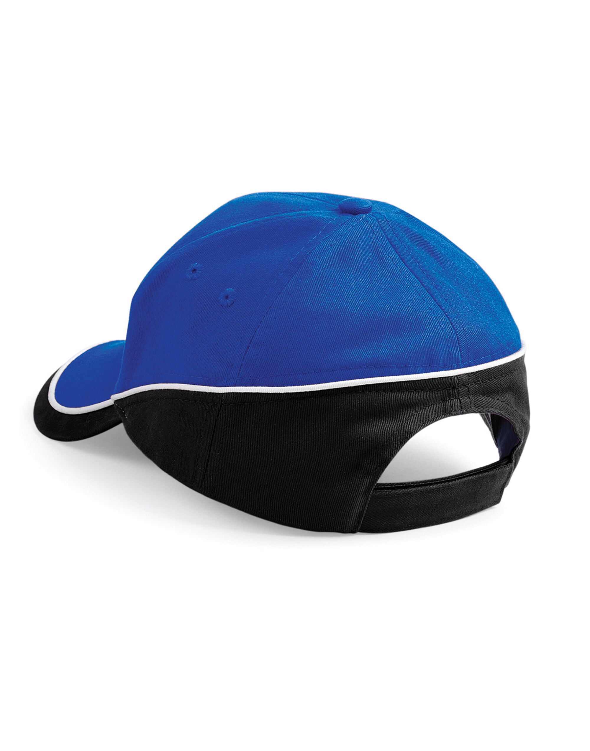 Beechfield Teamwear Competition Cap B171 - Bright Royal Black White O S - Customisable Caps
