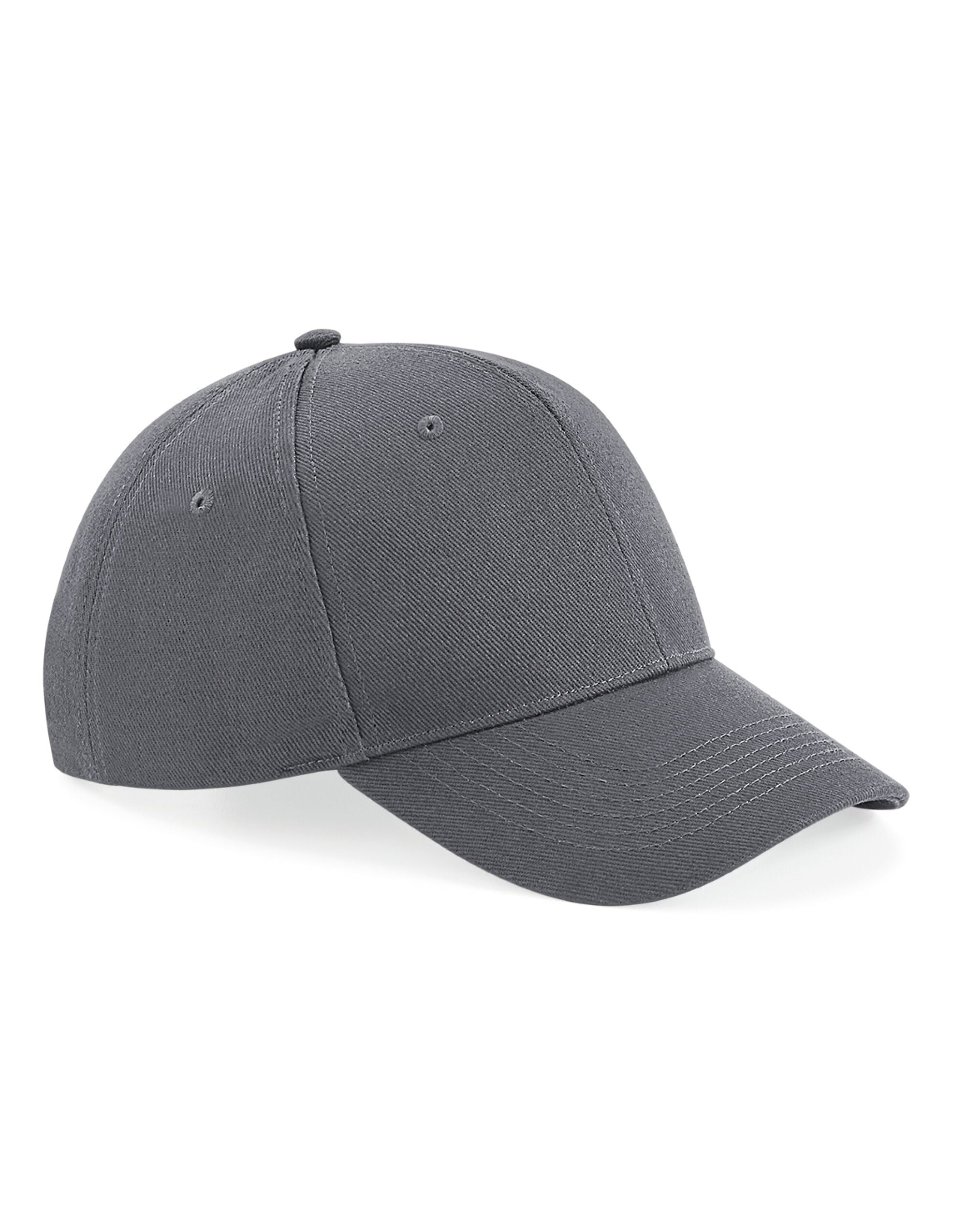 Beechfield Ultimate 6 Panel Cap B18 - Graphite O S - Customisable Caps