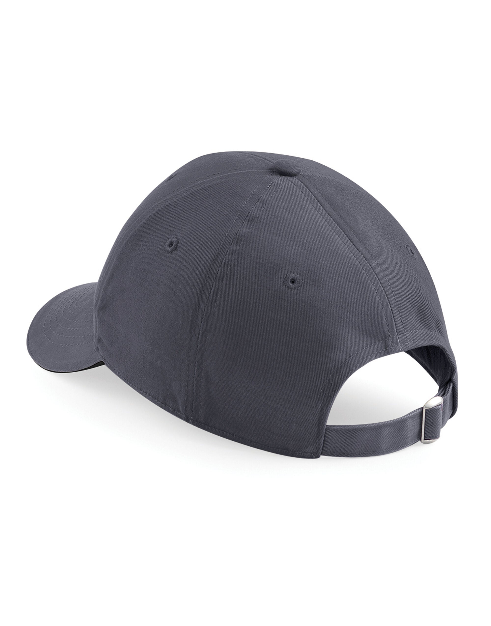 Beechfield Athleisure 6 Panel Cap B20 - Graphite Grey Black O S - Customisable Caps