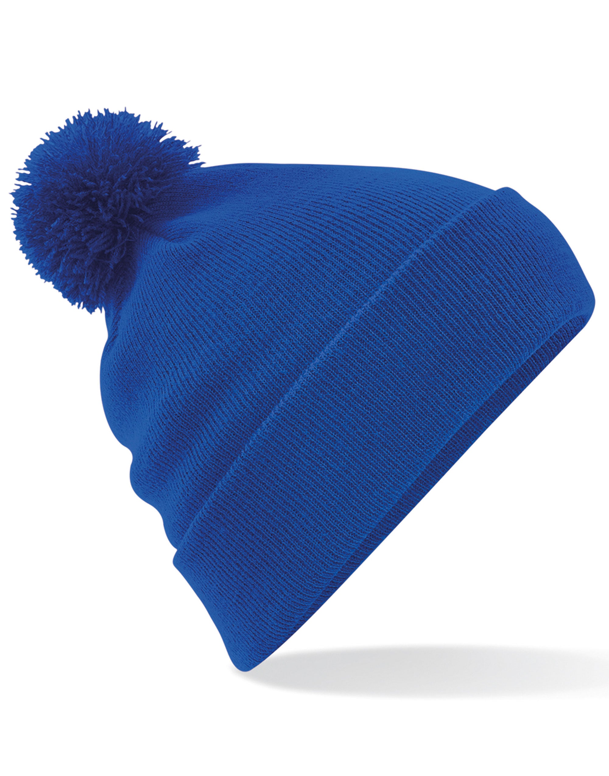 Beechfield Original Pom Pom Beanie B426 - Bright Royal O S - Customisable Beanies