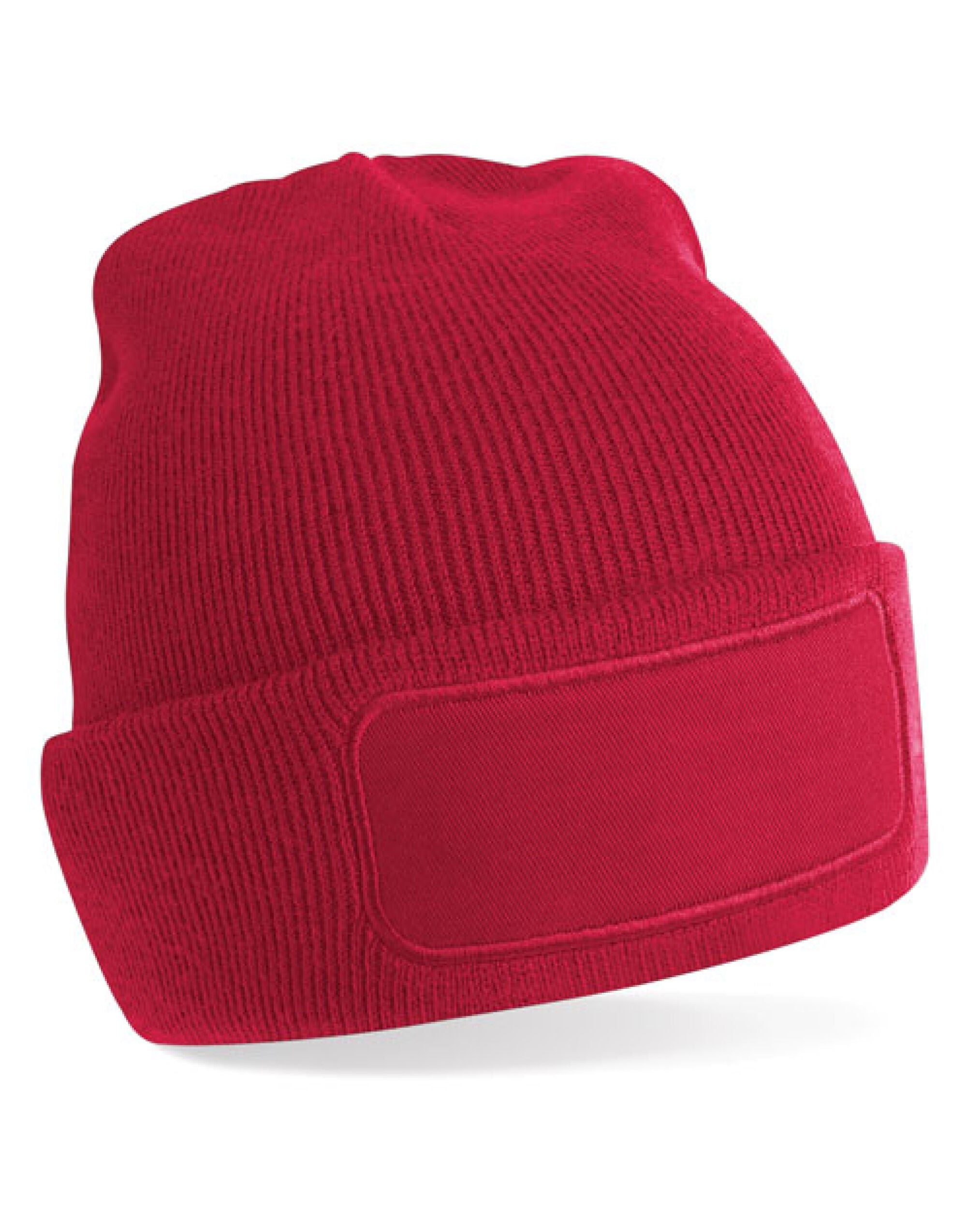 Beechfield Original Patch Beanie B445 - Classic Red O S - Customisable Beanies