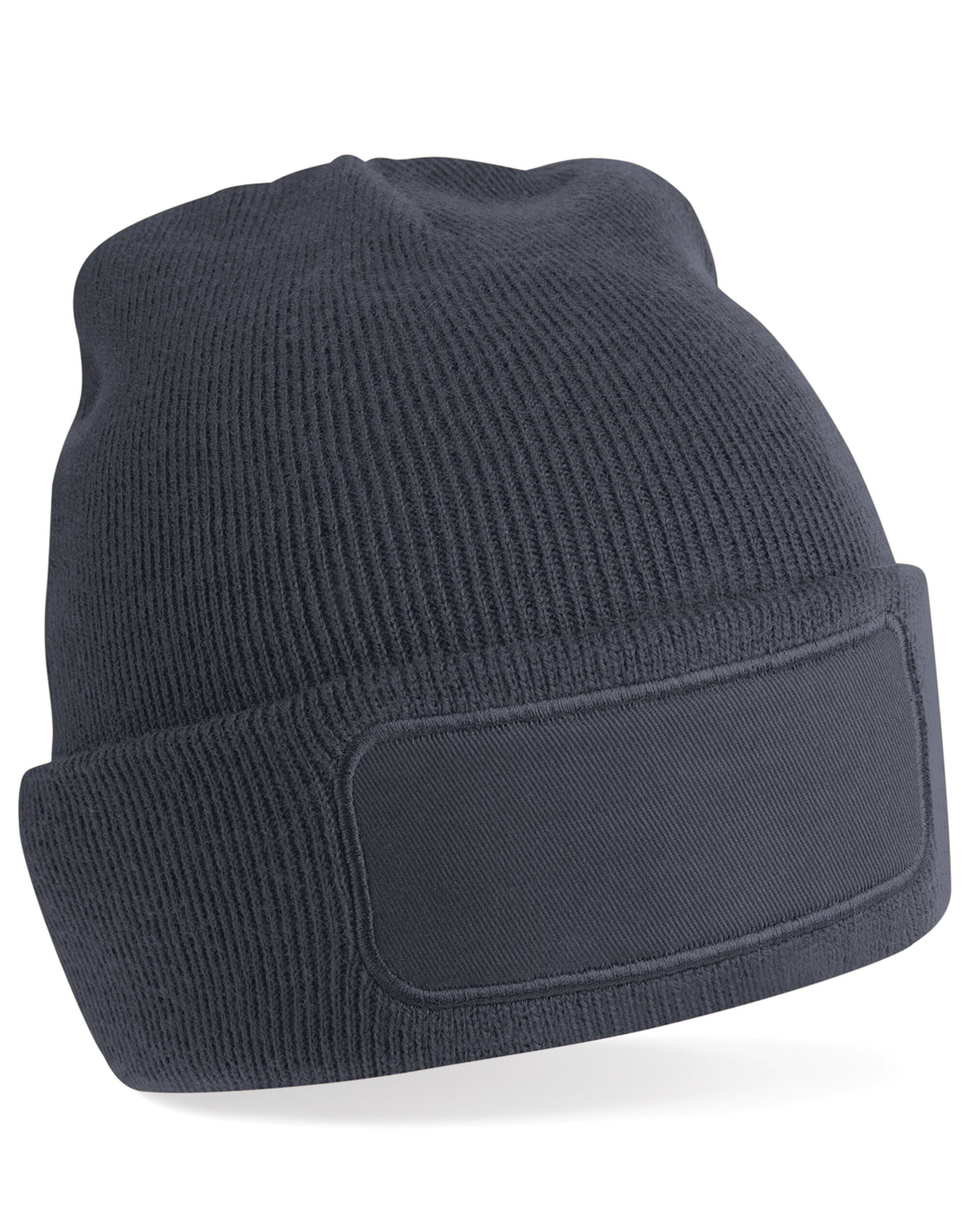 Beechfield Original Patch Beanie B445 - Graphite O S - Customisable Beanies