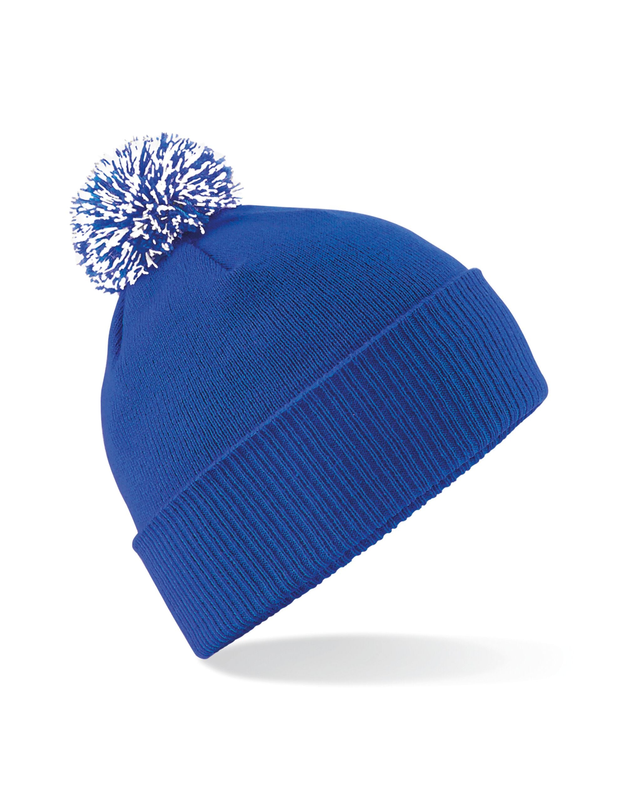 Beechfield Snowstar® Beanie B450 - Bright Royal White O S - Customisable Beanies