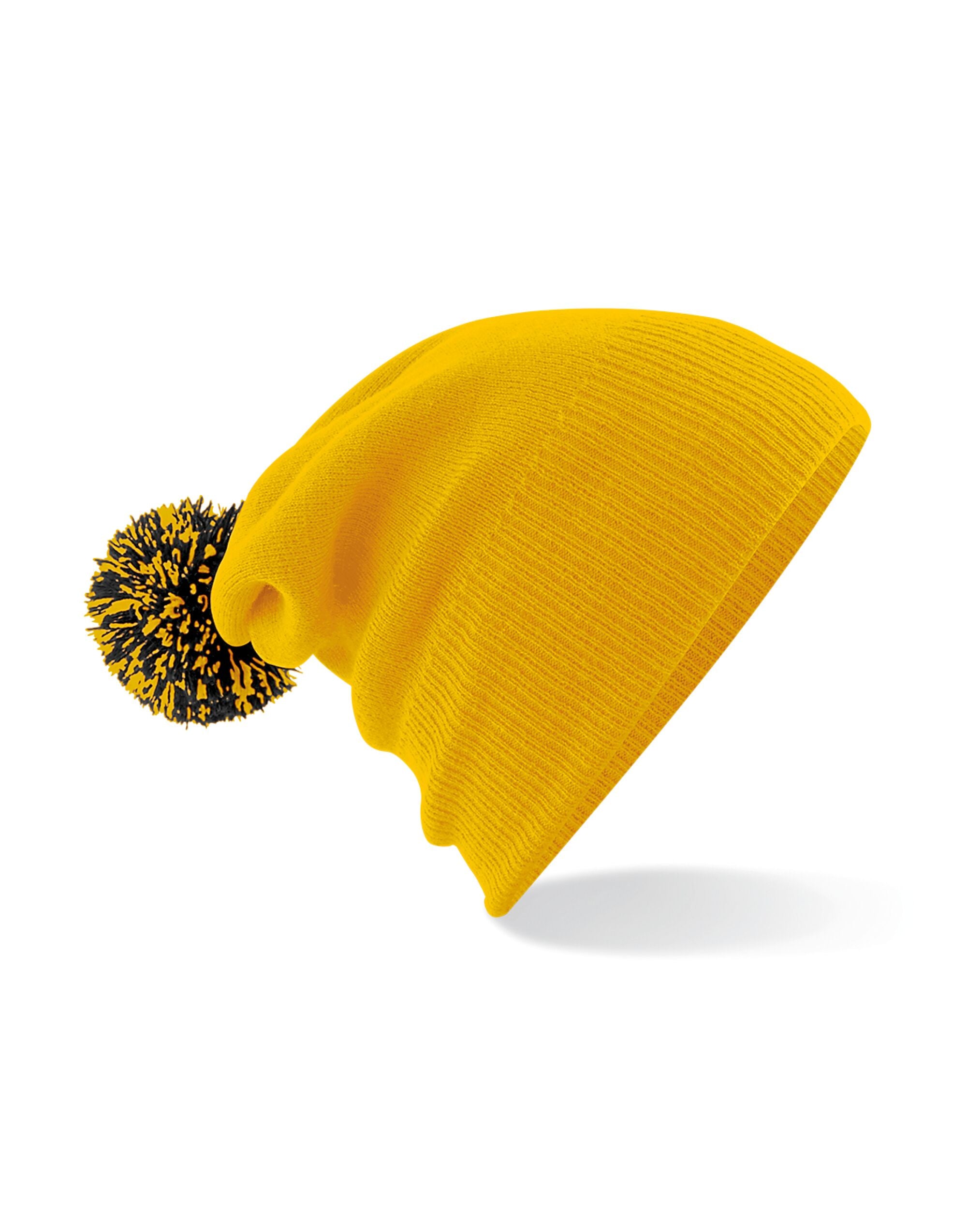 Beechfield Snowstar® Beanie B450 - Gold Black O S - Customisable Beanies
